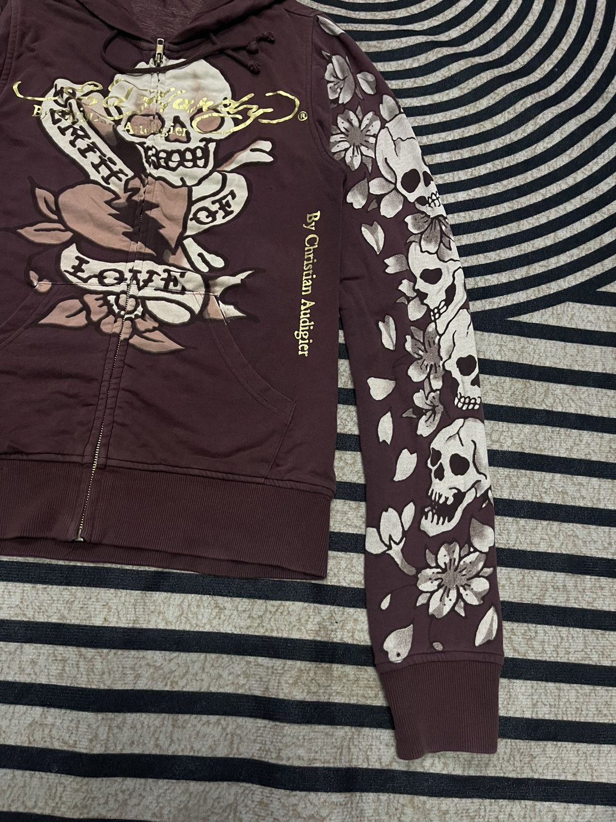 Ed Hardy 2000s ED HARDY SKULL TATTO DESIGN OVP FULL ZIPPER HOODIE Size US M / EU 48-50 / 2 - 4 Thumbnail