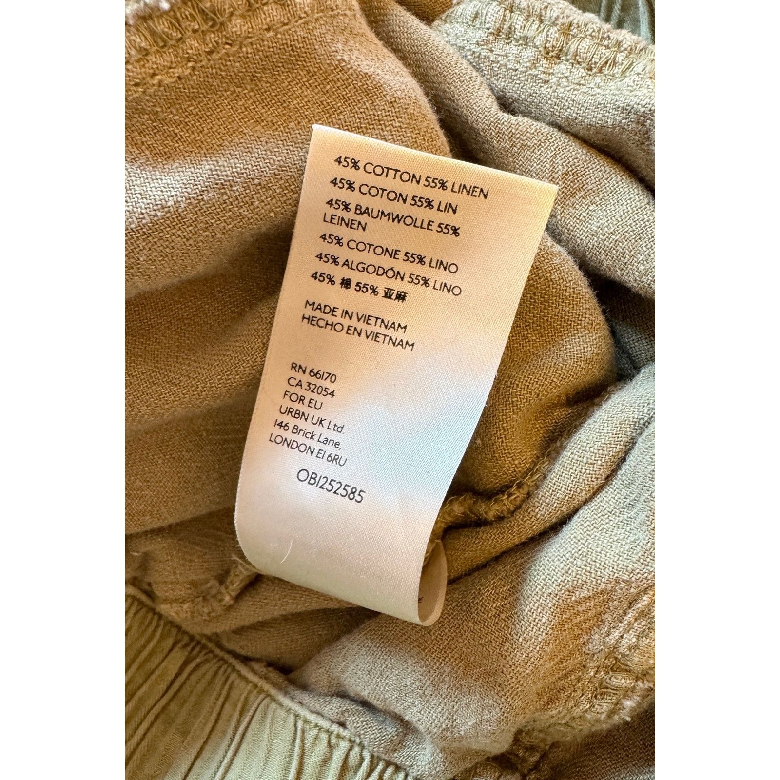 Free People Free People Linen Cotton Cargo Button-Fly Pants Relaxed Size 26" / US 2 / IT 38 - 7 Thumbnail