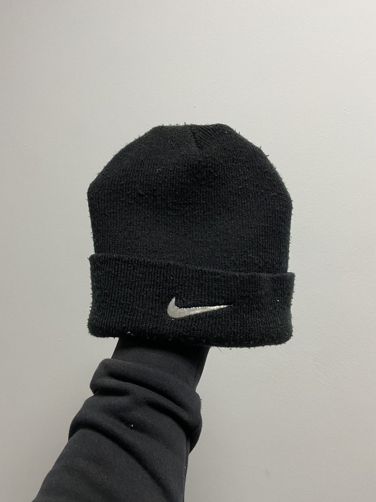 Nike × Vintage Nike Hat Vintage Logo swoosh beanie skateboarding Y2K Size ONE SIZE - 1 Thumbnail