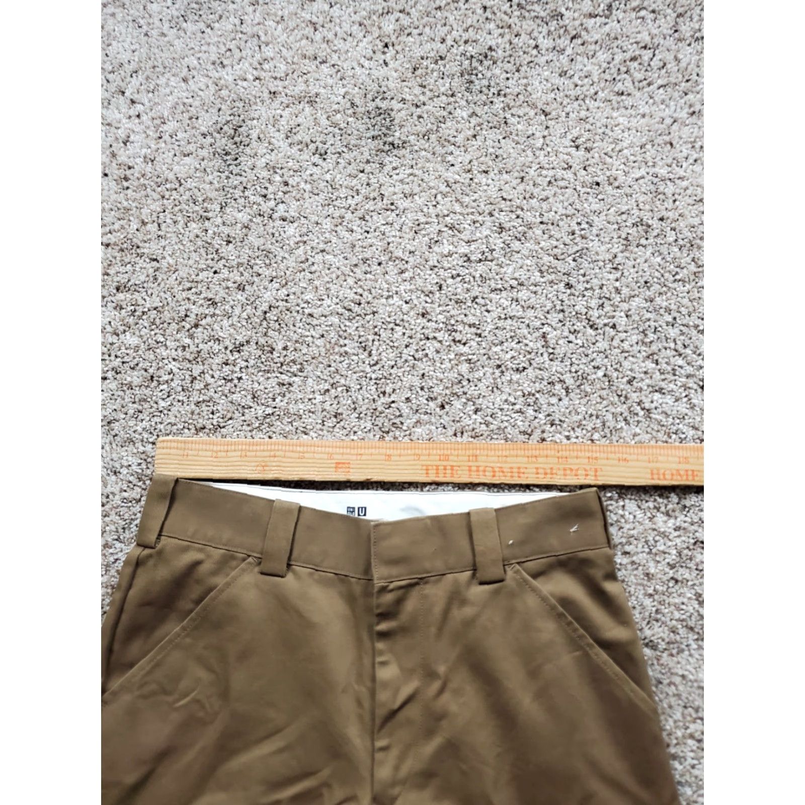 Uniqlo VINTAGE Uniqlo U Work Pants Mens Brown Regular Fit Cotton Blend Straight Leg 29 Size US 29 - 7 Thumbnail
