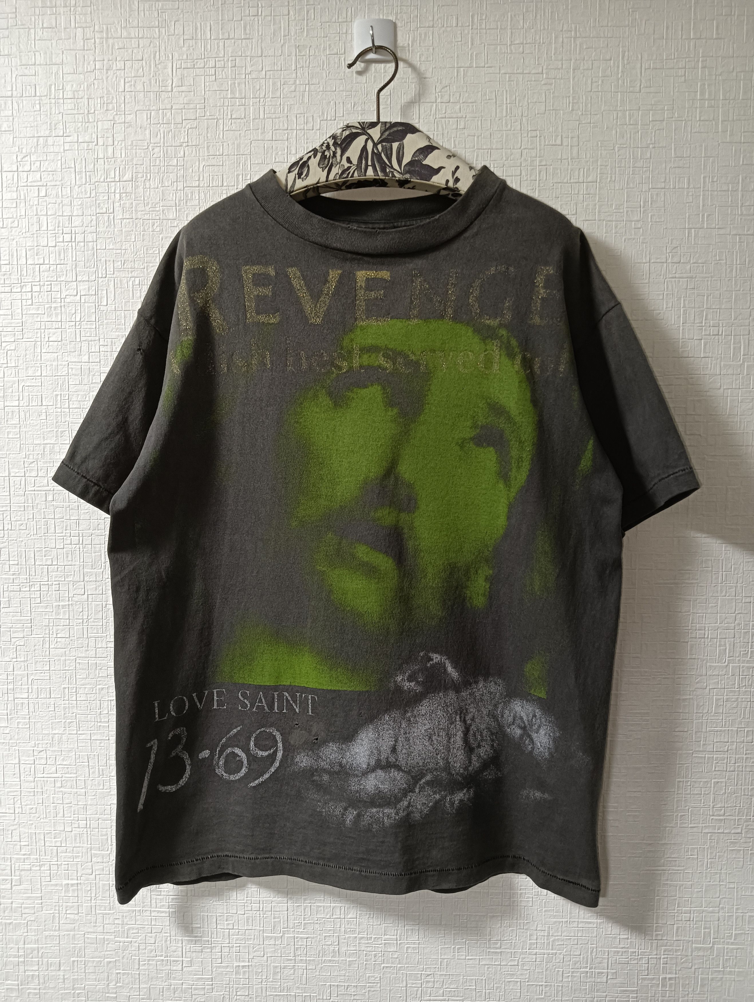 トップス SAINT MICHAEL BerBerJin SS REVENGE TEE Saint Michael x BerBerJin Revenge Tee Vintage Black (Pre