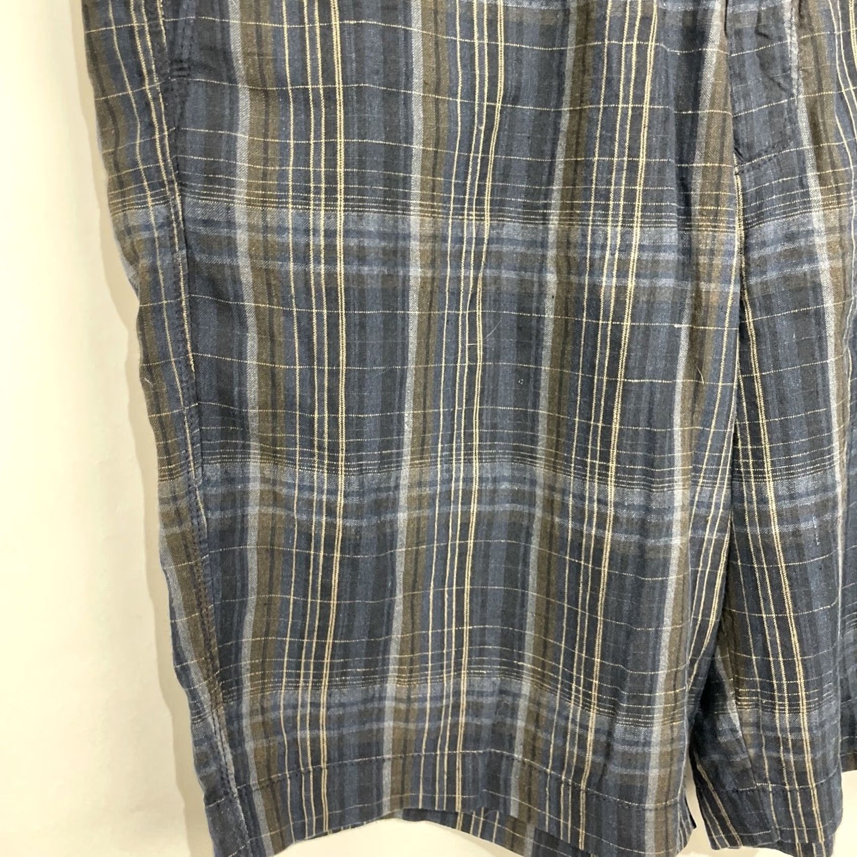 Tommy Bahama Tommy Bahama Shorts Mens 38 Blue Plaid Paradise Nation Linen Silk Blend Casual 5-Pocket Inseam 10 Zip Button. Size US 38 / EU 54 - 4 Thumbnail