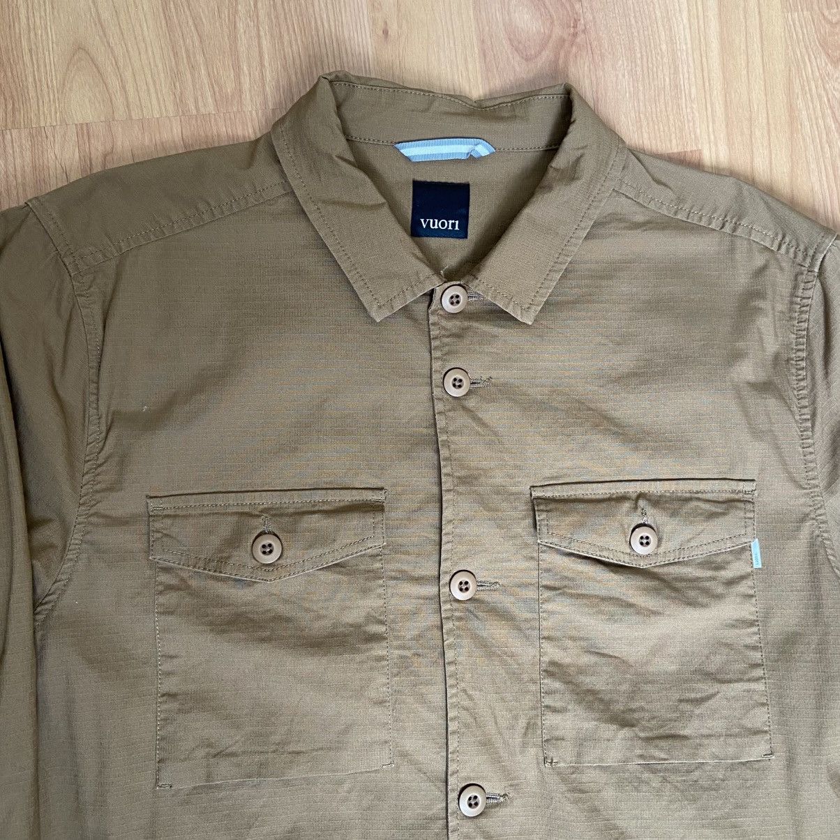 Vuori Vuori Ripstop Wheat Button Up Jacket Men’s XL Size US XL / EU 56 / 4 - 4 Thumbnail