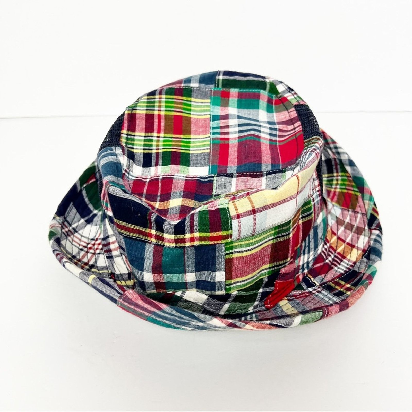 Other Broner Navy Plaid Summer Packable Sun Hat Kids Size Medium Size 26 - 3 Thumbnail
