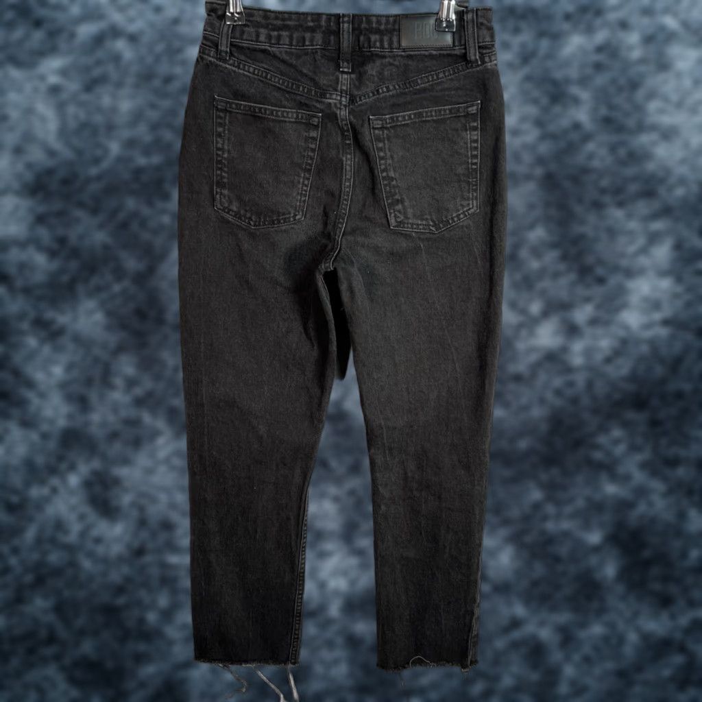 Bdg BDG Urban Outfitters Dillon Black High-Rise Distressed Jeans 26 x 32 Womens Denim Button 5-Pocket Distressed Jeans Size 26" / US 2 / IT 38 - 1 Thumbnail