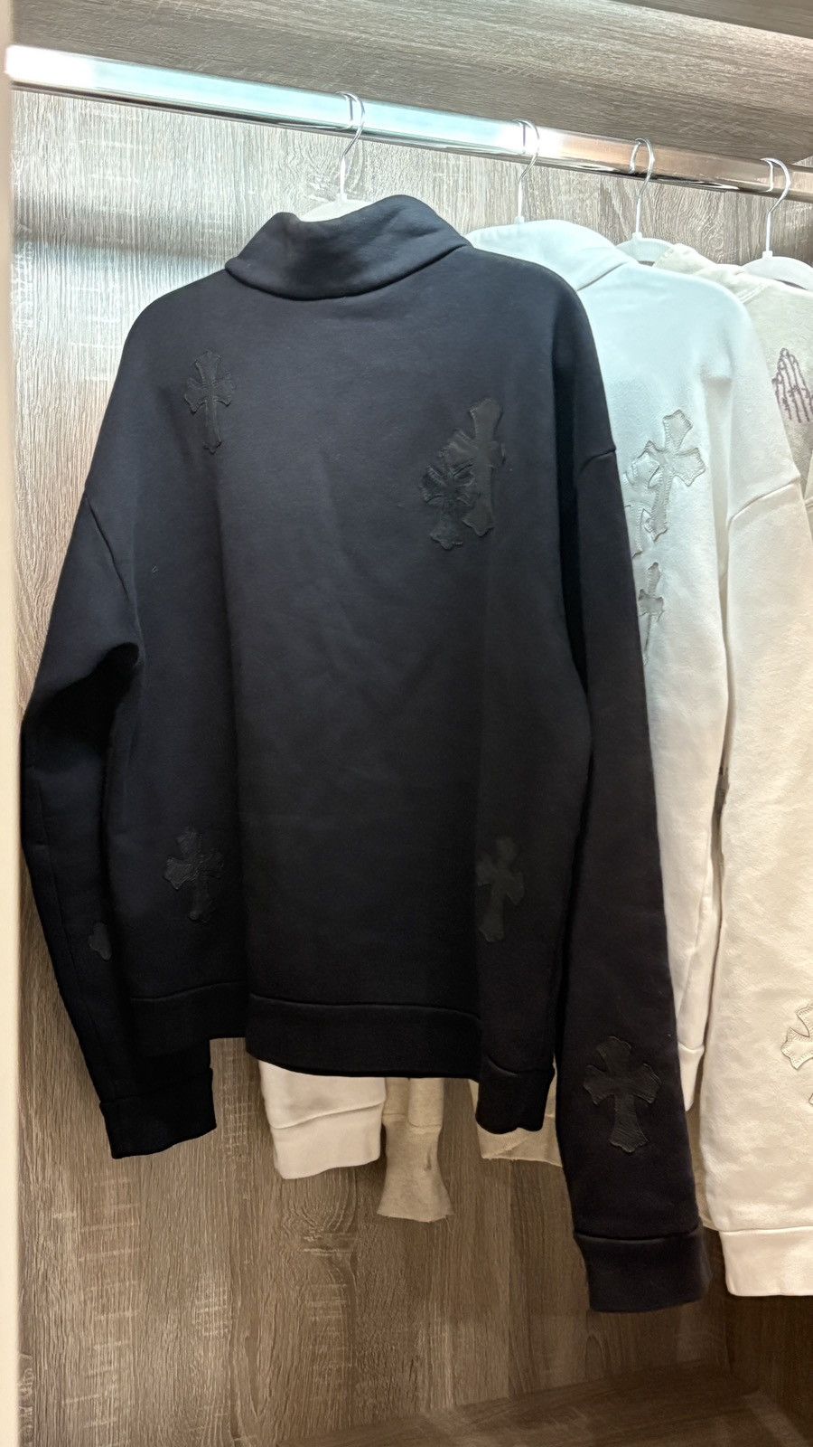 Chrome Hearts Chrome Hearts Cross Patch Half Zip Black M Size US M / EU 48-50 / 2 - 3 Thumbnail
