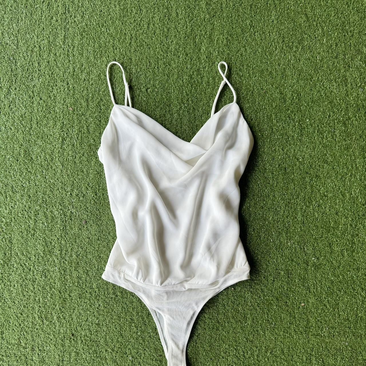 Designer ASTR The Label Women's White Bodysuit Size ONE SIZE - 1 Thumbnail