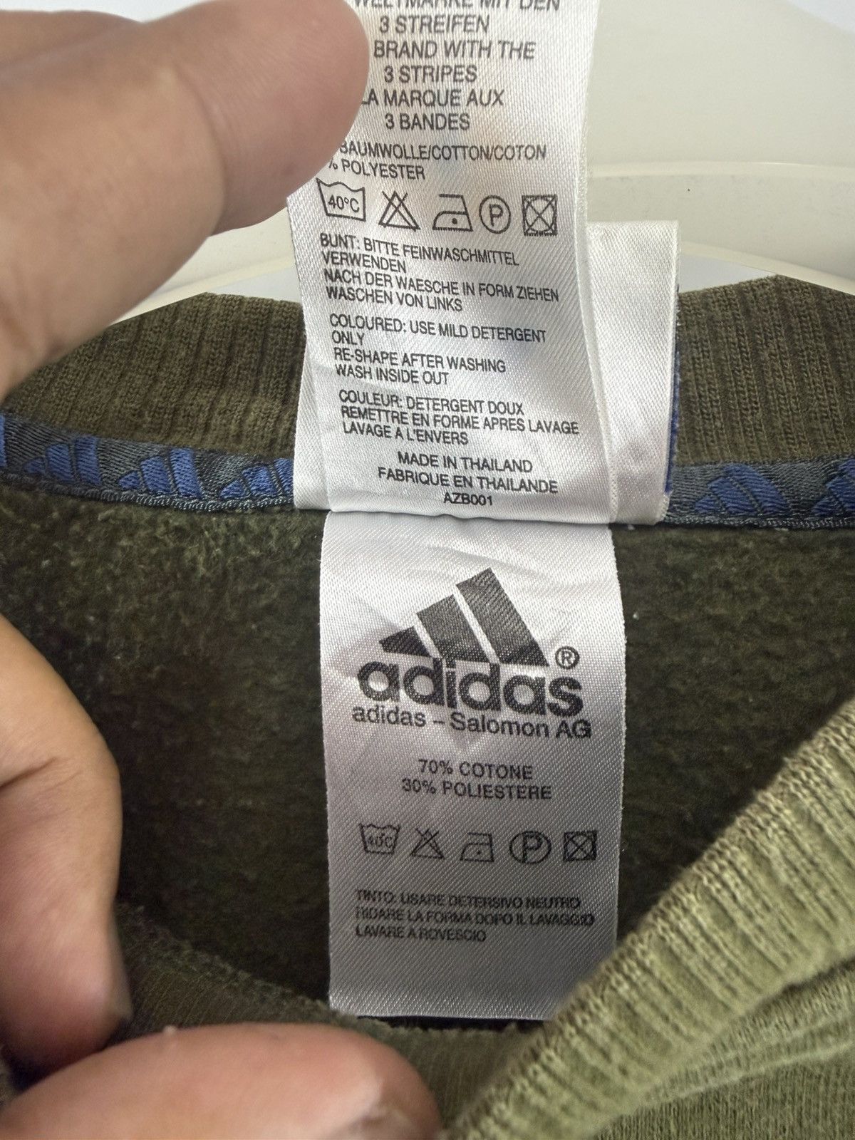 Adidas 🔥Y2K O.G Adidas Three Stripes Embroidery Logo Sweatshirt - M Size US M / EU 48-50 / 2 - 9 Thumbnail