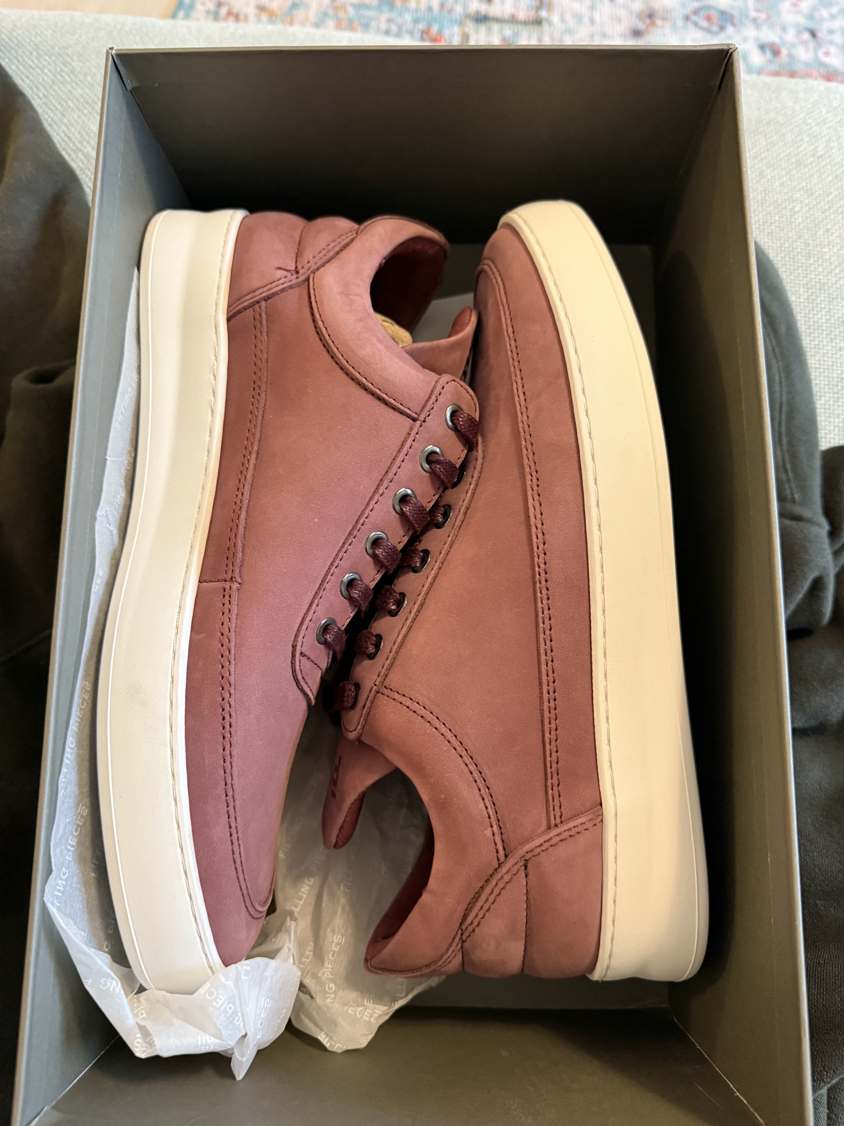 Filling Pieces *MSG TO OFFER* FP Low Top Nubuck Maroon BNWT Size US 10 / EU 43 - 7 Thumbnail