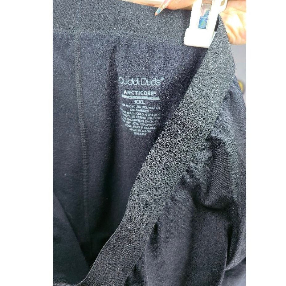 Other Cuddl Duds Arcticore Mens Black Fleece Leggings Size XXL Size US 42 / EU 58 - 4 Thumbnail