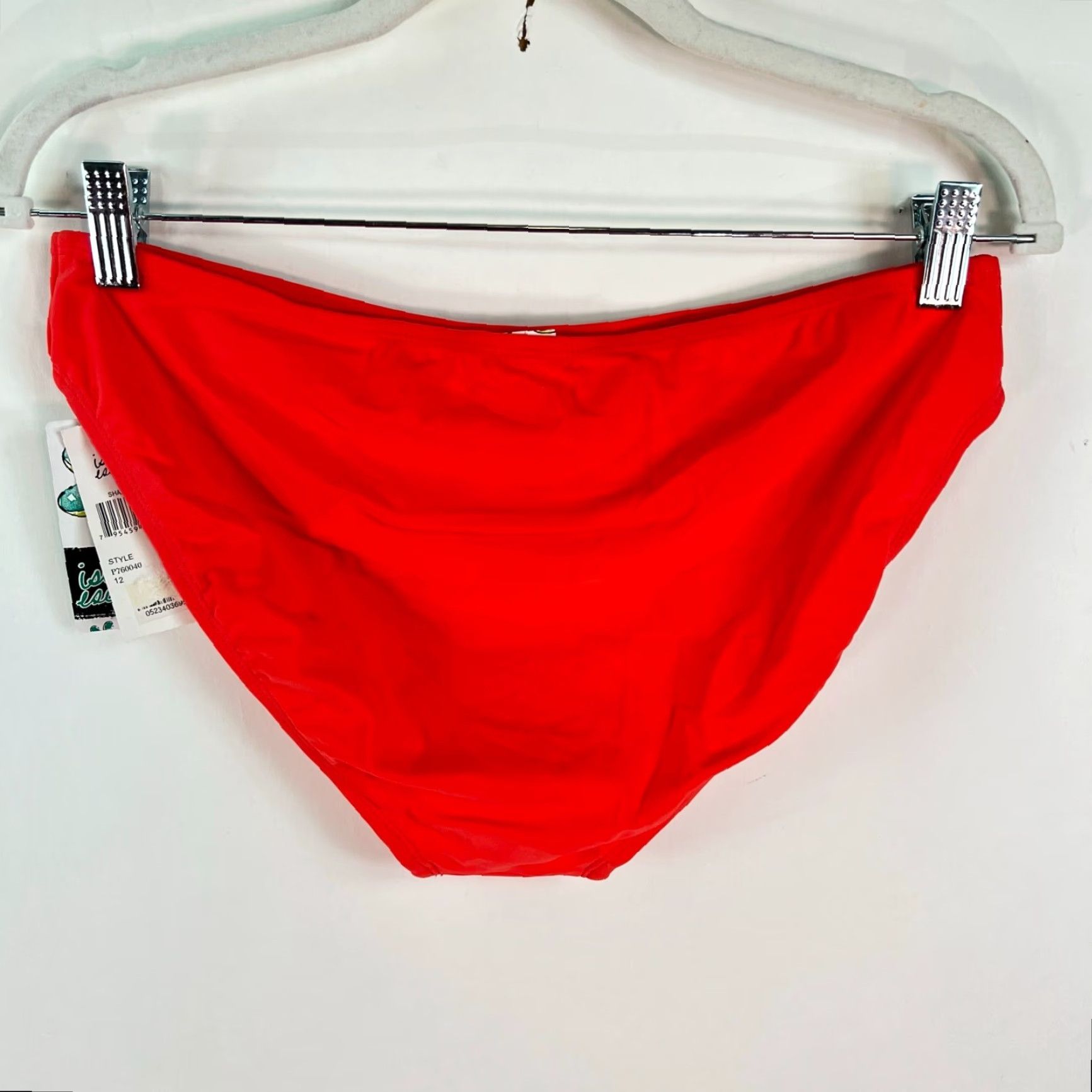 Vintage VINTAGE Island Escape Womens Bikini Bottom Size 12 High Waist Orange Swimwear Solid Pattern Womens Beach Bikini Bottom Size 34" / US 12 / IT 48 - 4 Thumbnail