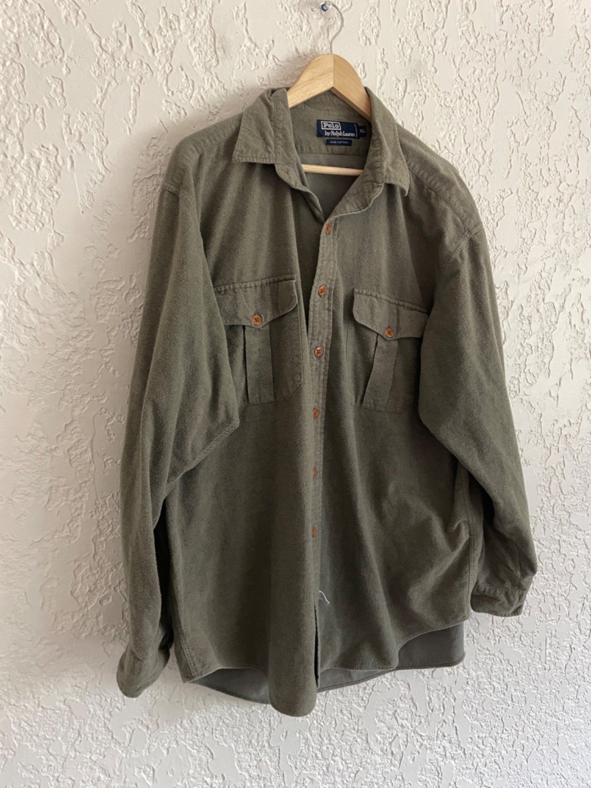 Polo Ralph Lauren 🔥 Polo Ralph Lauren® RARE 90s Military Chamois Flannel Size US XL / EU 56 / 4 - 2 Thumbnail