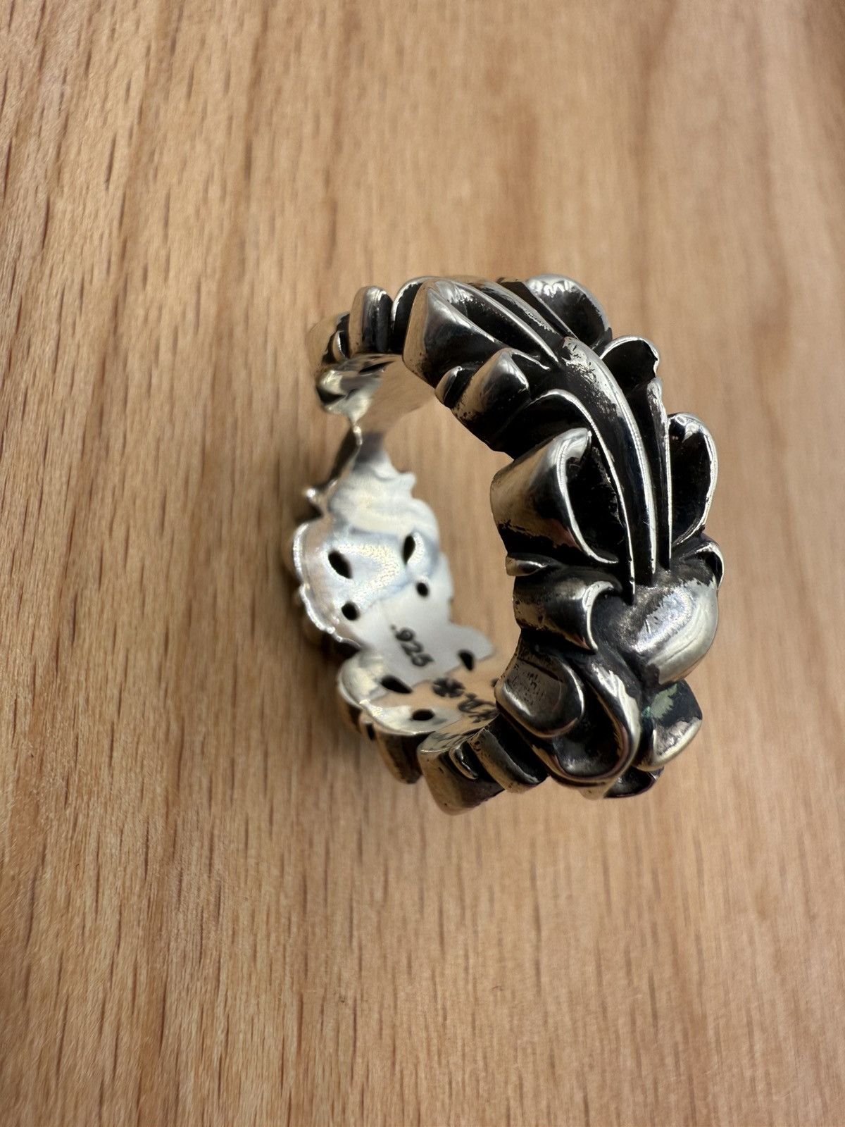 Chrome Hearts Chrome Hearts Double Floral Cross Heart Ring Size ONE SIZE - 3 Thumbnail