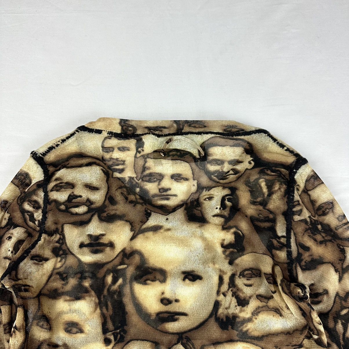 Jean Paul Gaultier Jean Paul Gaultier Maille Femme Sheer Face Print Mesh Top Size S / US 4 / IT 40 - 6 Thumbnail