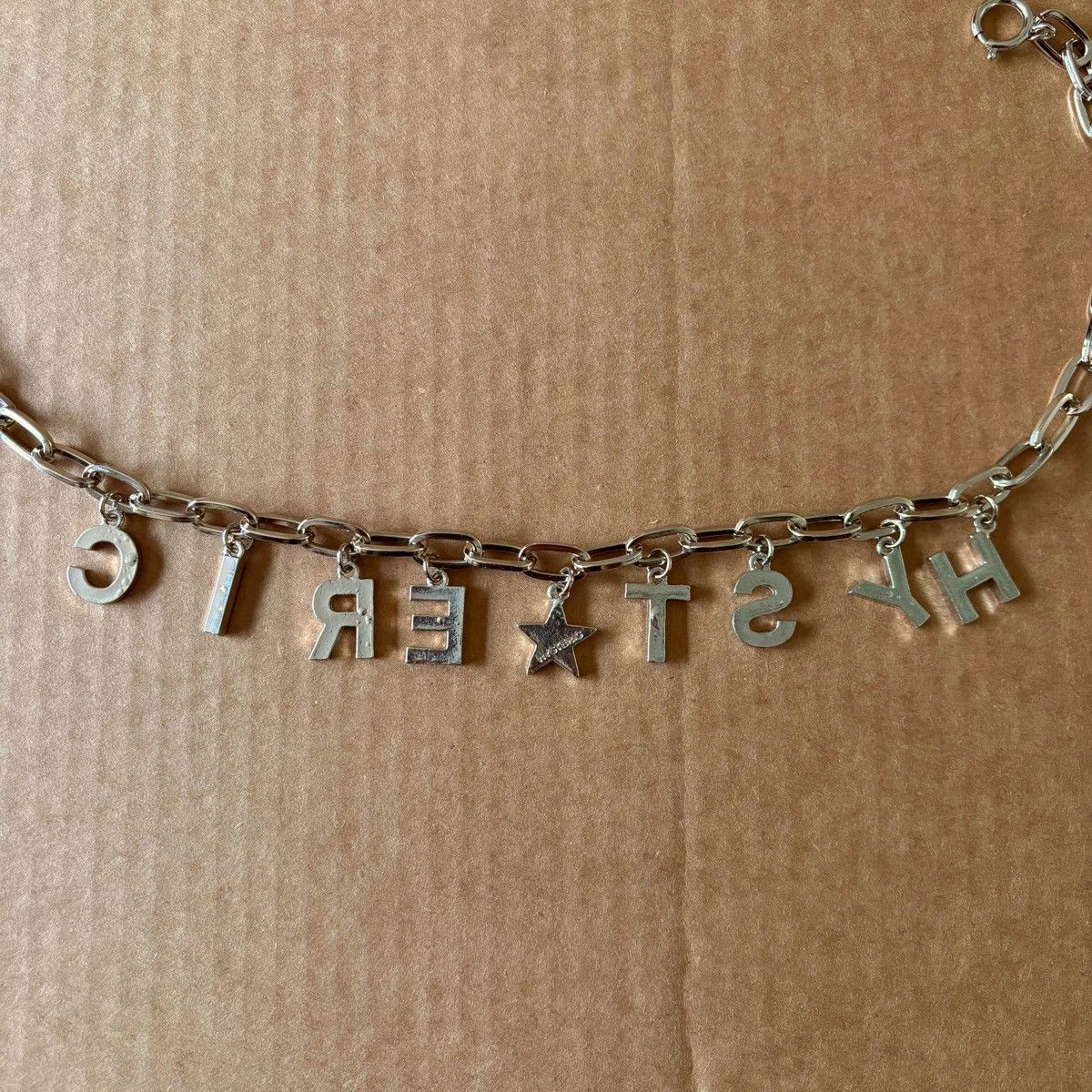 Hysteric Glamour Hysteric Glamour Embellished Logo Charm Silver Necklace 20” Size ONE SIZE - 6 Thumbnail