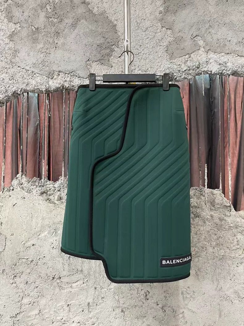 Balenciaga Irregular Midi Skirt in Green - dmc