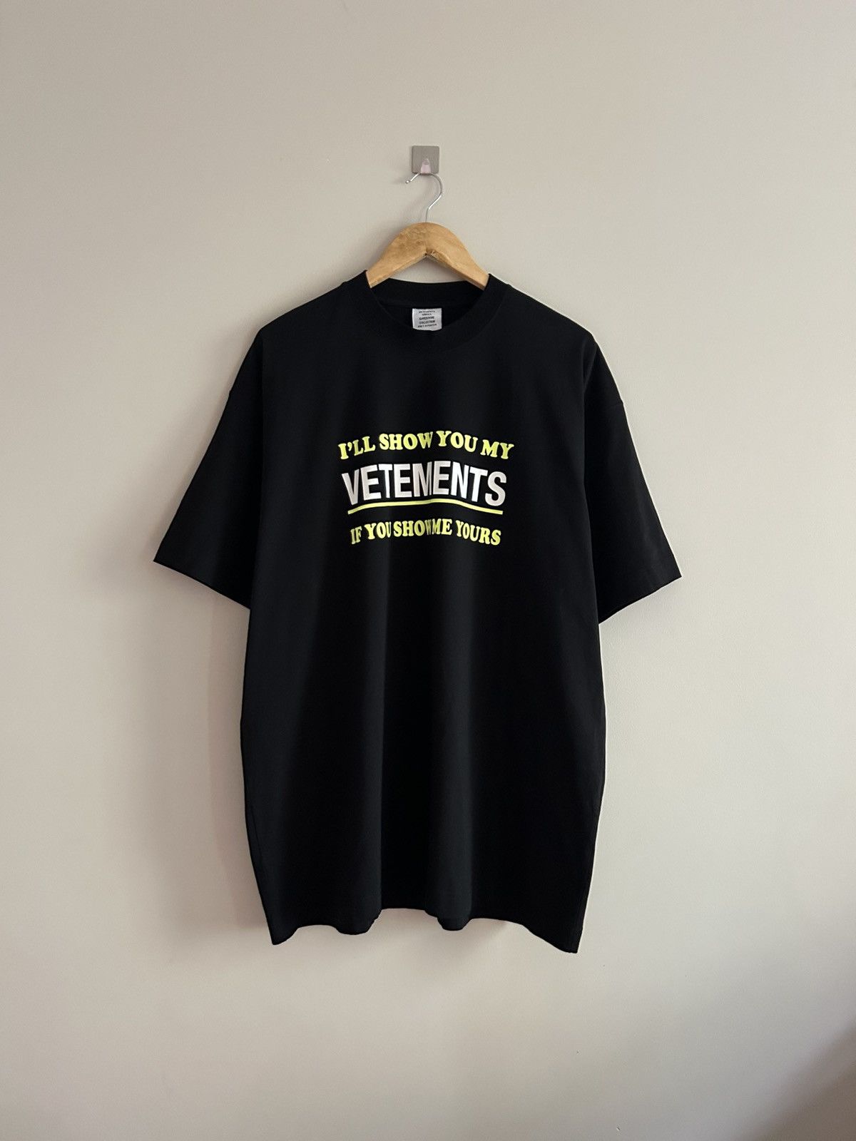 SSENSE × Vetements “You Fuck'n Asshole” Football Shoulder T-Shirt