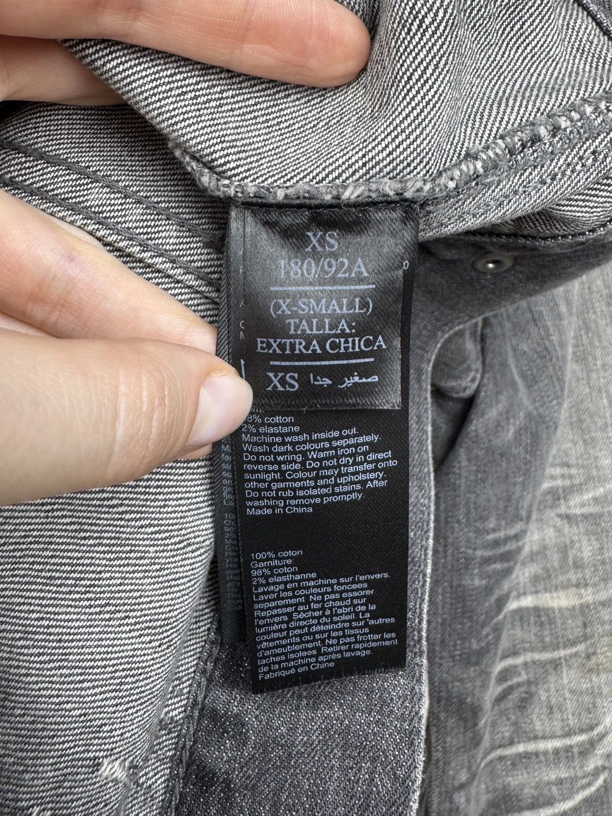 Allsaints Allsaints faded distressed grey gault denim jacket size XS Size US XS / EU 42 / 0 - 12 Thumbnail