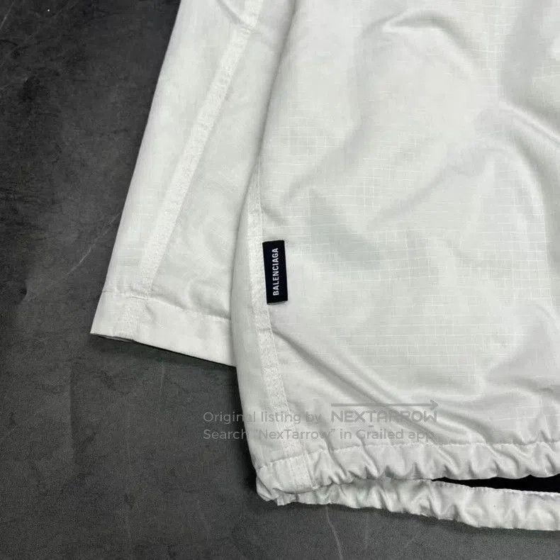 Balenciaga Balenciaga White Embroidered Logo Jacket. Size US M / EU 48-50 / 2 - 5 Thumbnail