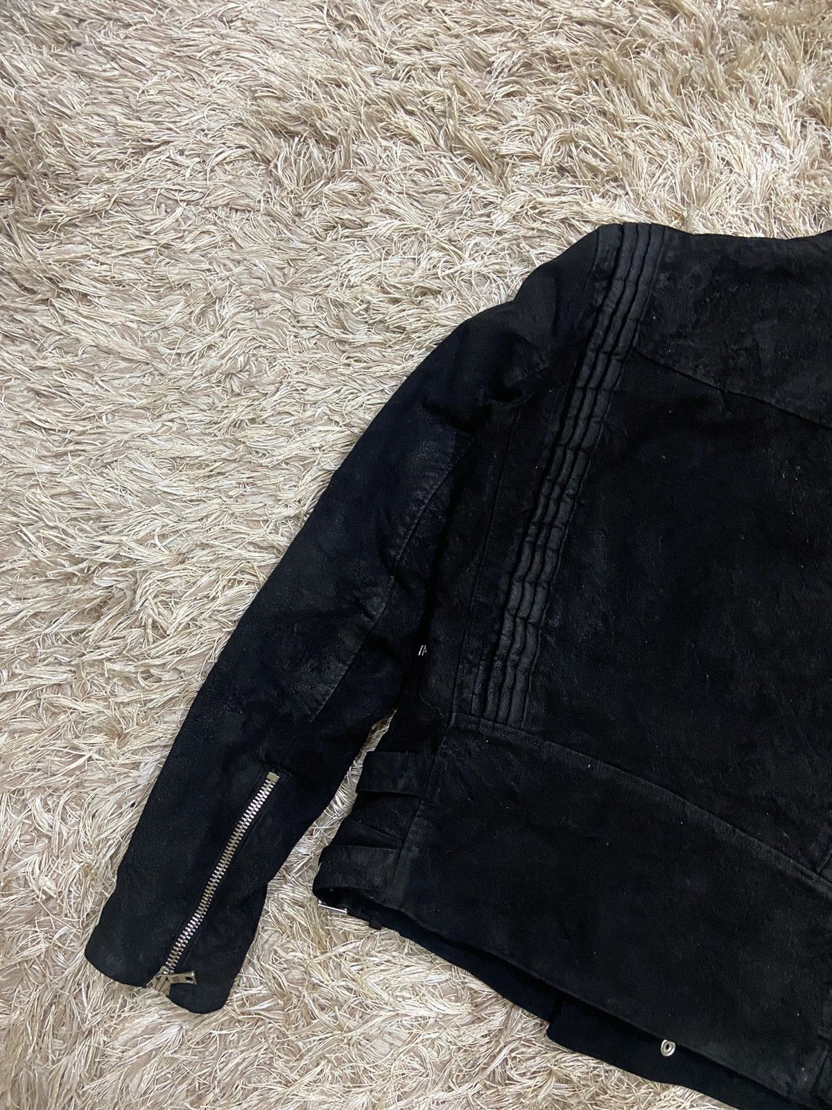 Balmain Balmain Double Collar Zipped Bondage Suede Jacket Size US M / EU 48-50 / 2 - 7 Thumbnail