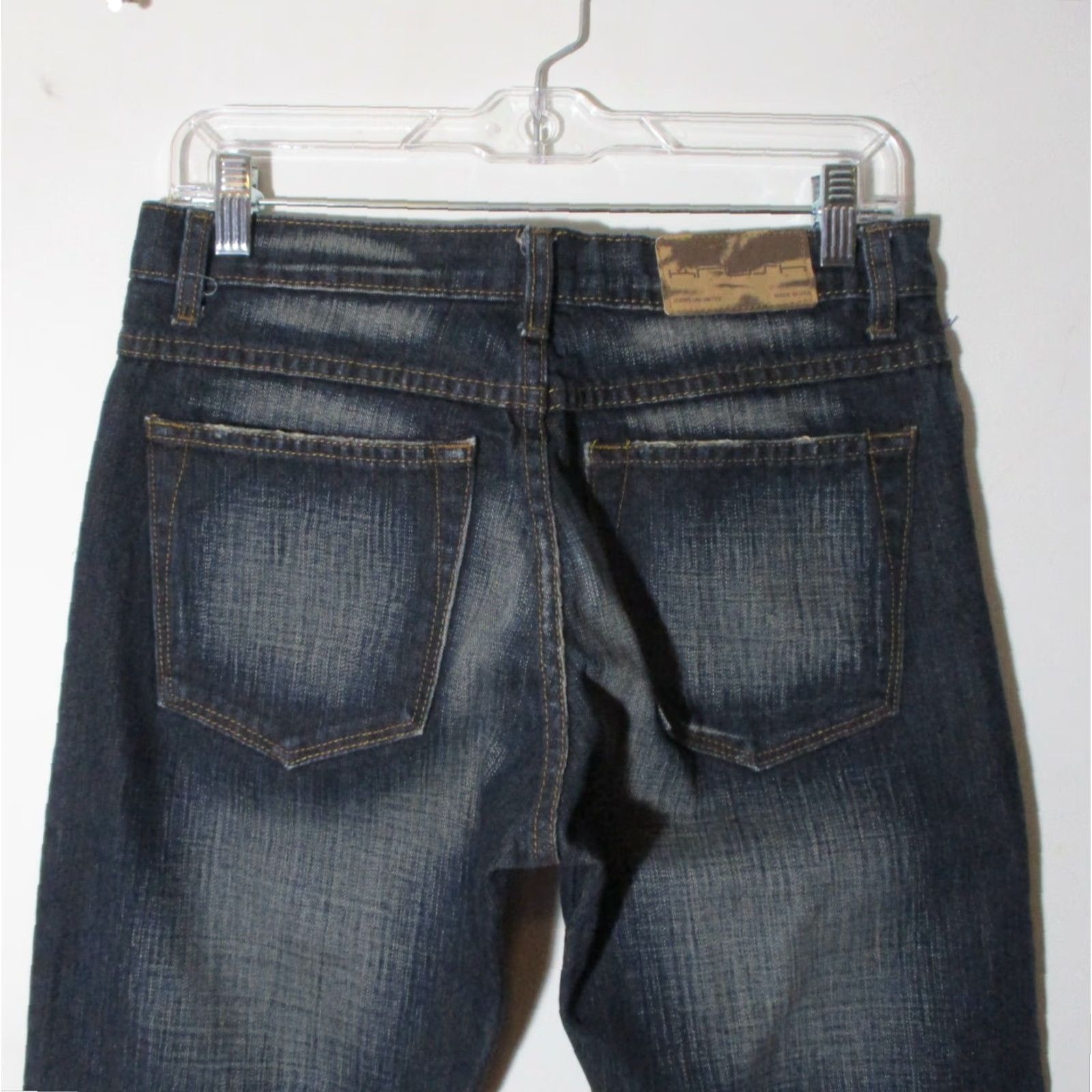 Vintage VINTAGE Krush Jeans 30W 32L Denim Blue Straight Fit Men’s Regular 100% Cotton Belt Loops 5-Pocket Size US 30 / EU 46 - 4 Thumbnail