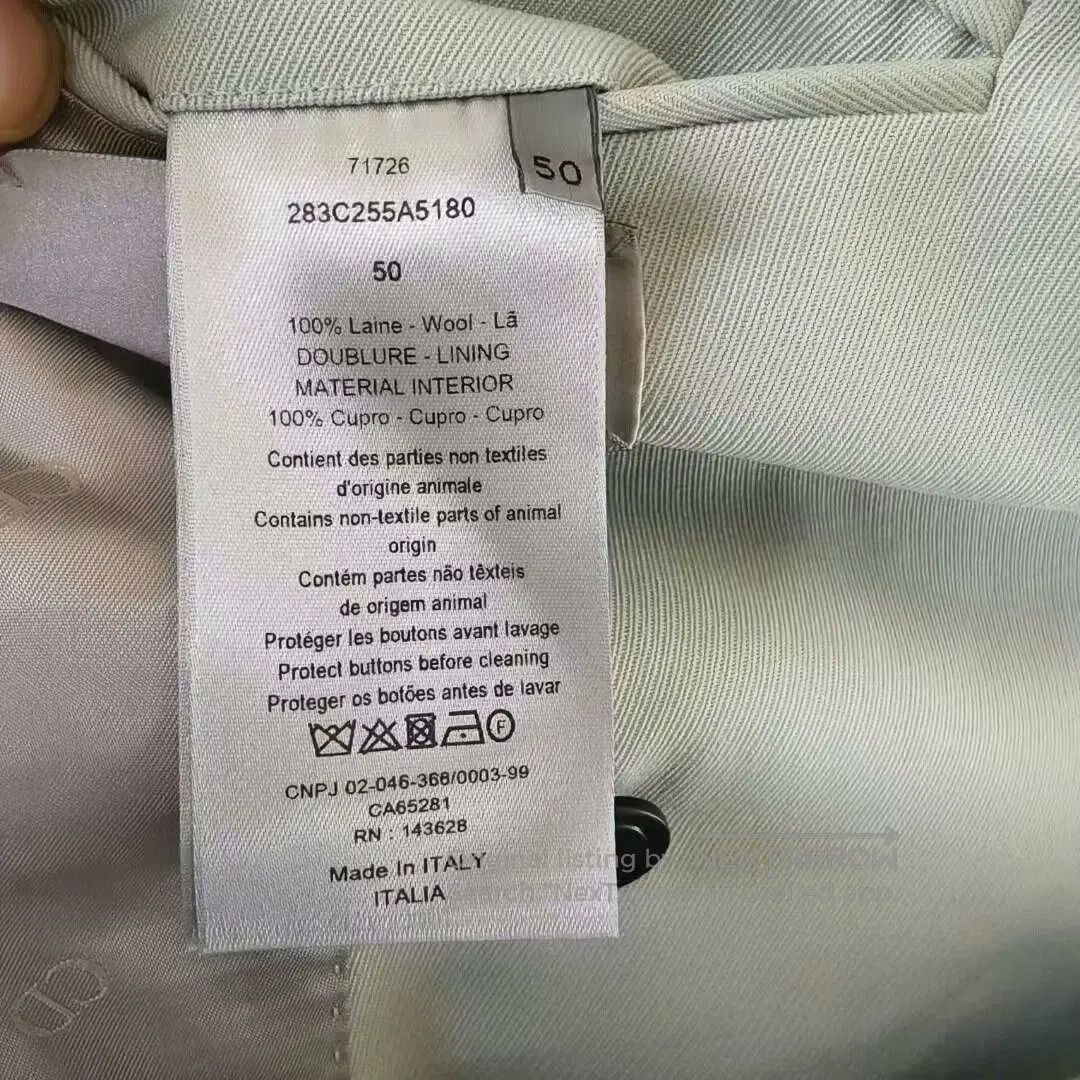 Dior Dior Qblique Mint Wool Suit Jacket for Men. Size US M / EU 48-50 / 2 - 4 Thumbnail