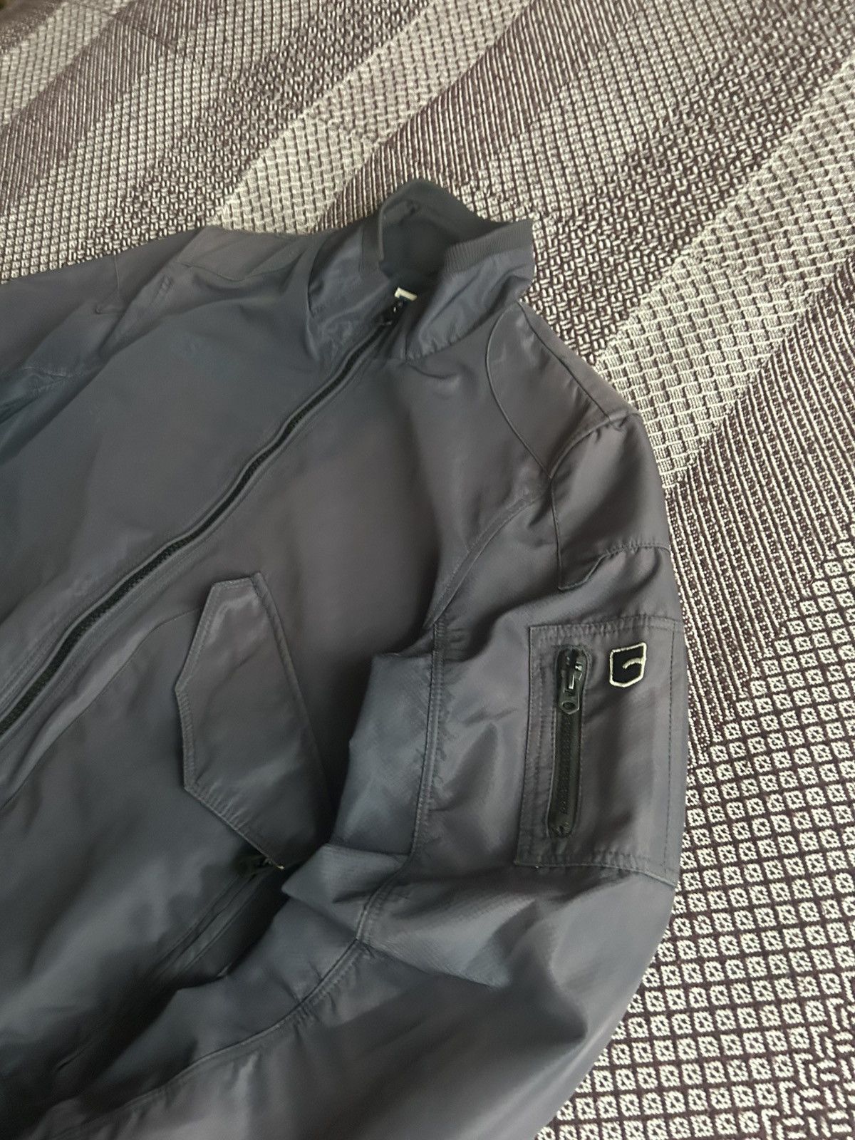 G-Star G-Star Raw Denim Sports Conway Bomber Jacket Faded Size L Size US L / EU 52-54 / 3 - 5 Thumbnail