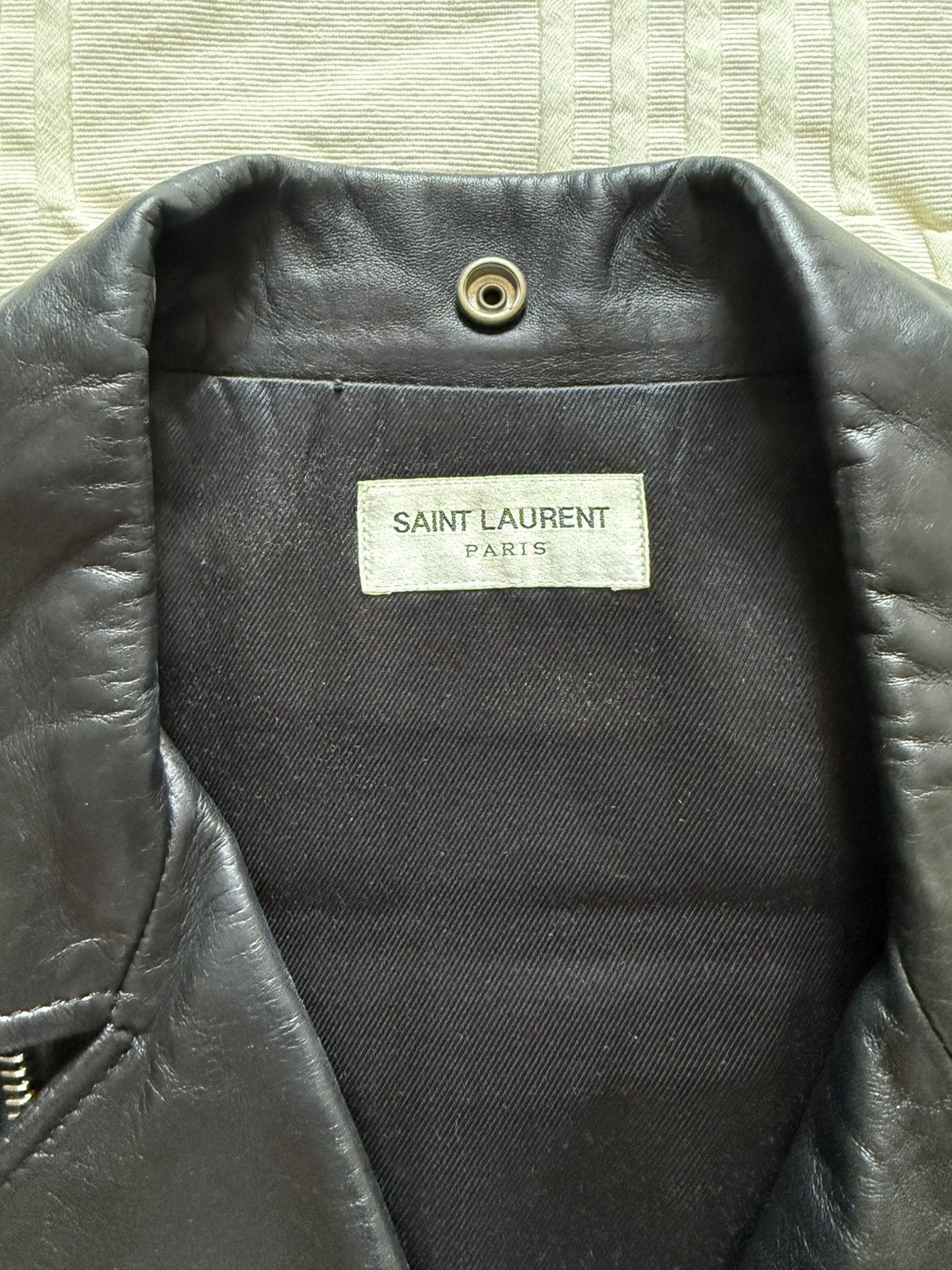 Saint Laurent Paris Saint Laurent L01 Leather Jacket (Hedi Slimane Era) Size US L / EU 52-54 / 3 - 3 Thumbnail