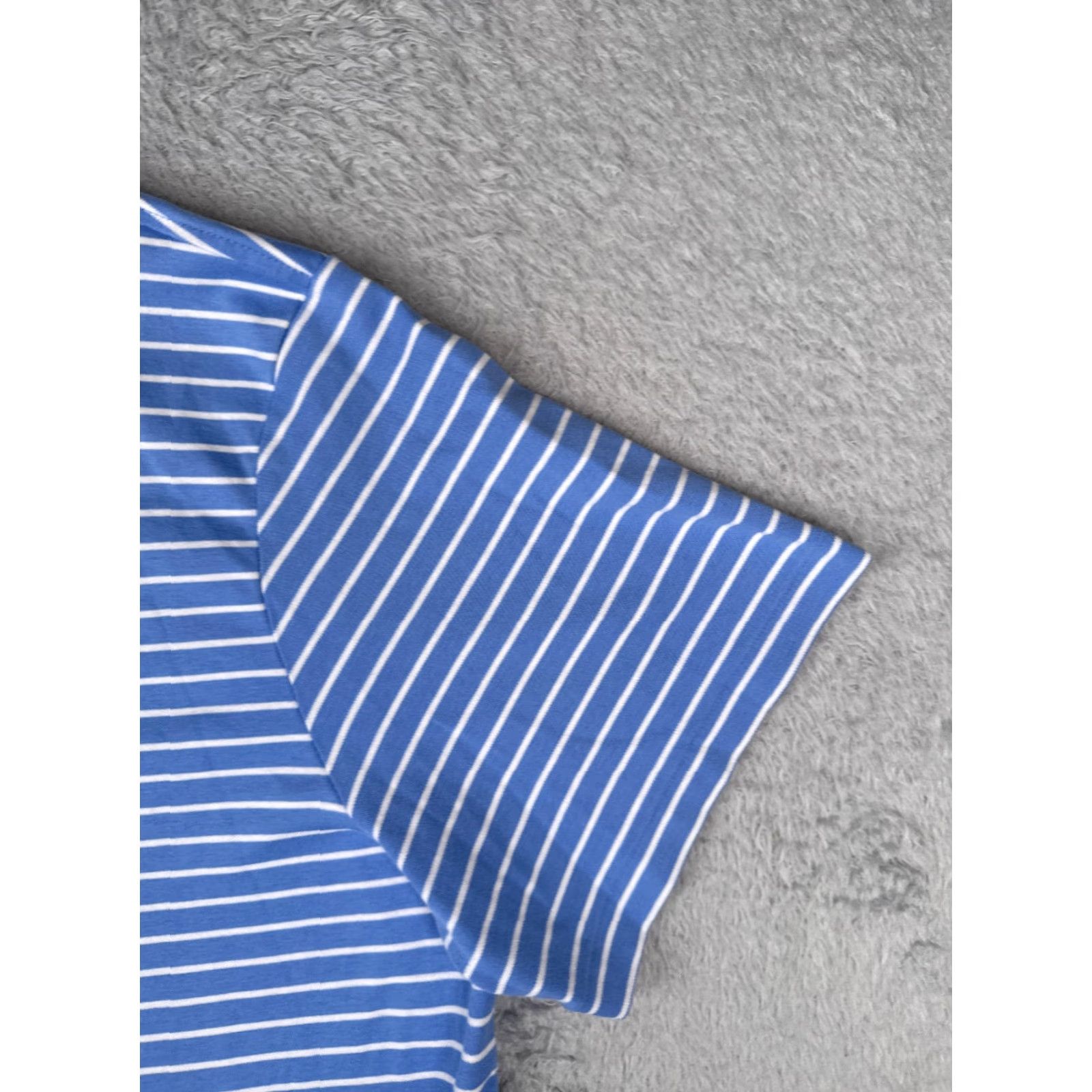 Ralph Lauren Polo Ralph Lauren Shirt Adult 2XL Blue White Stripe 100% Cotton Pony Size US XXL / EU 58 / 5 - 2 Thumbnail