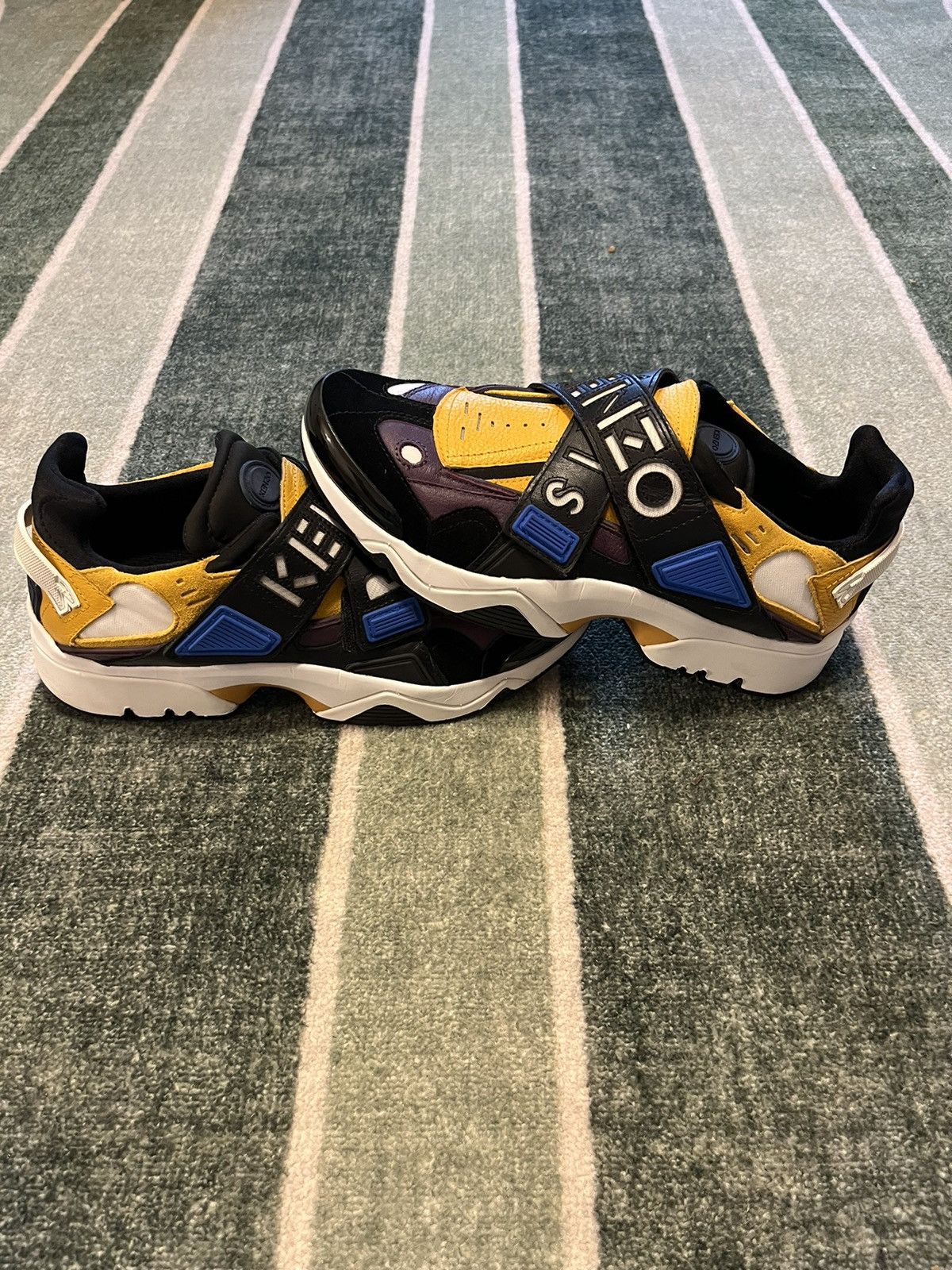 Kenzo Kenzo Sonic Scratch Velcro Sneakers Sz 41 Size US 8.5 / EU 41-42 - 3 Thumbnail