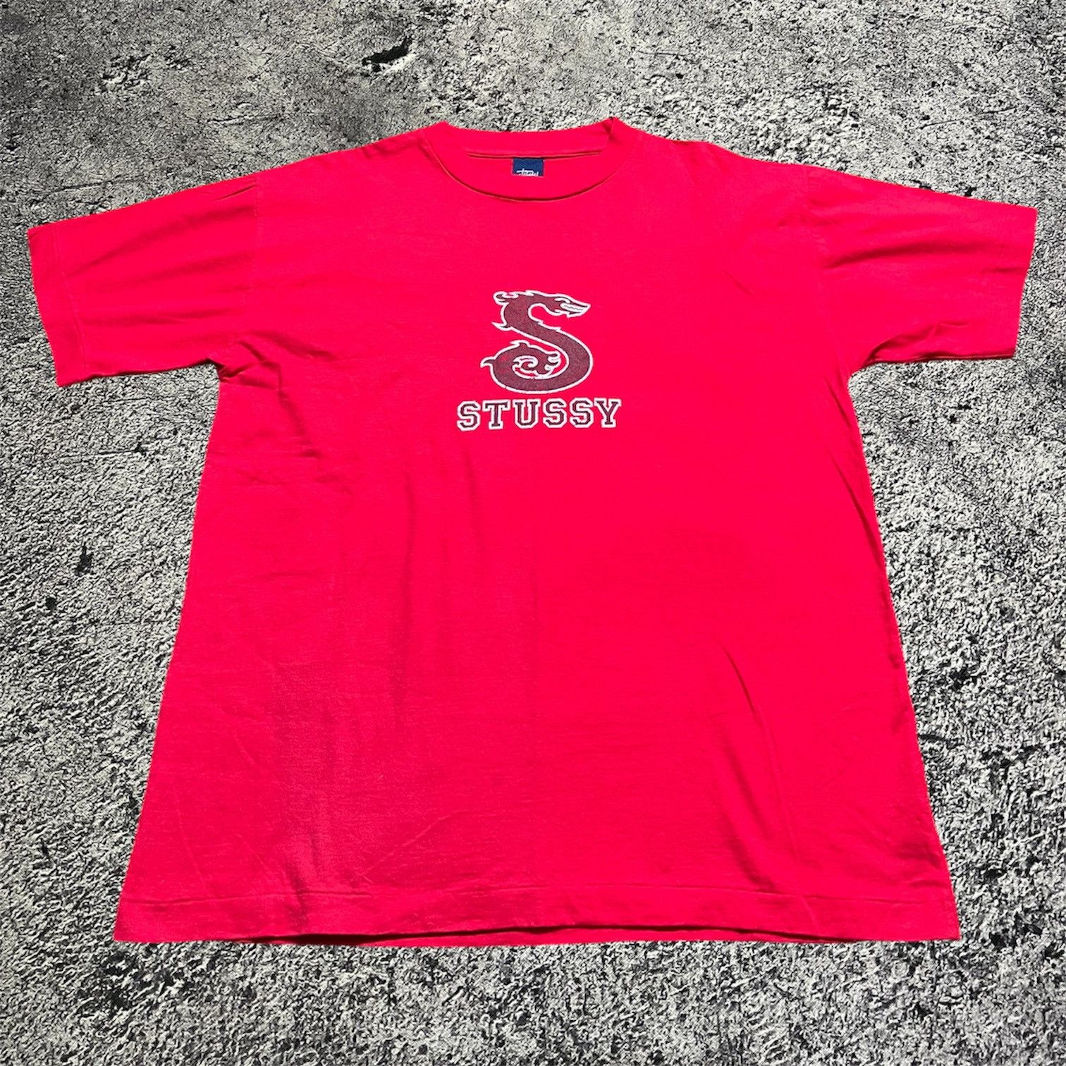 Stussy × Vintage 90s Stussy S Dragon Tshirt Tee y2k style Size US L / EU 52-54 / 3 - 1 Thumbnail