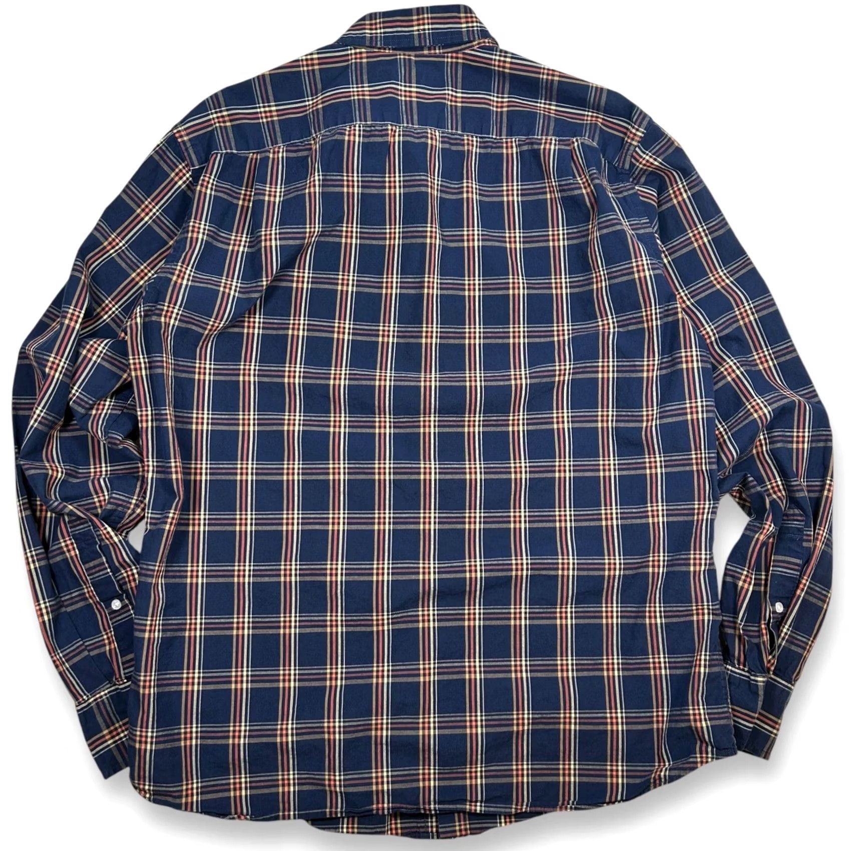 J.Crew J. Crew Mercantile Mens L Flex Shirt Plaid Button Down Long Sleeve Slim Fit Blue Size US L / EU 52-54 / 3 - 3 Thumbnail