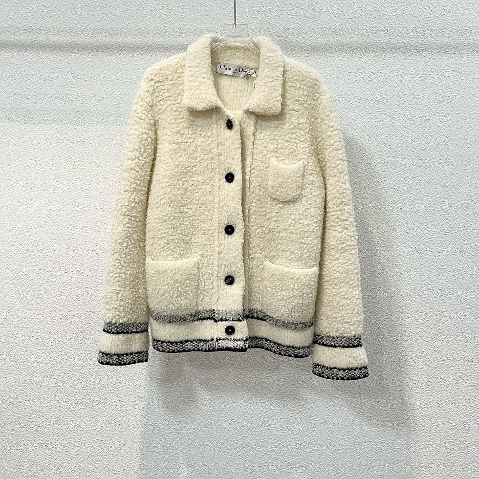 Dior Dior Teddy Wool Blend Logo Jacket Size M Size M / US 6-8 / IT 42-44 - 1 Thumbnail