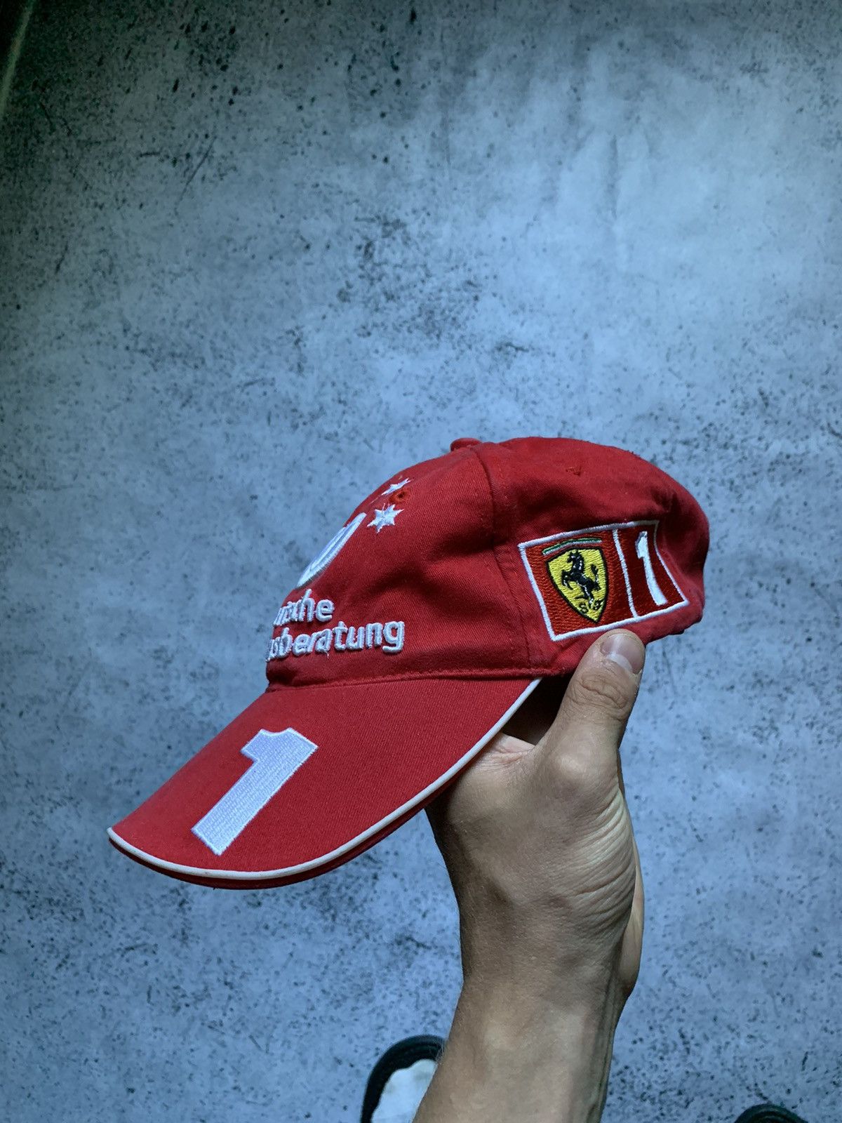 Ferrari × Formula 1 Vintage 2003 Ferrari Racing Cap Formula Uno F1 Hats Y2K USA Size ONE SIZE - 3 Thumbnail