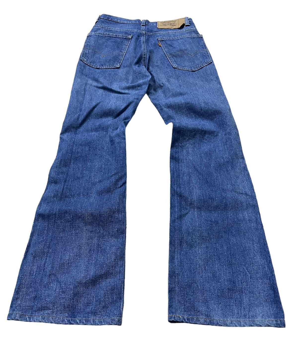 Levi's × Levi's Made & Crafted × Levi's Vintage Clothing FLARE💥VINTAGE 80’s LEVIS 517 ORANGE TAB BUTTON #8 Size US 27 - 2 Thumbnail