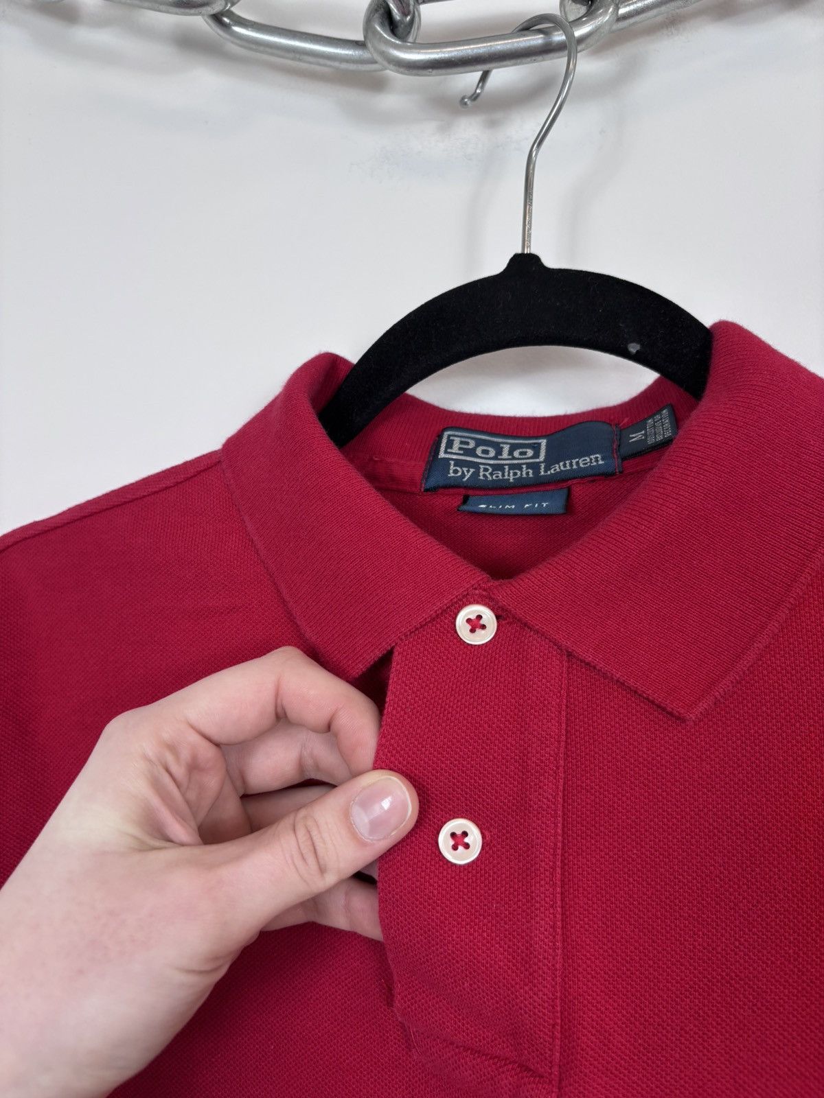 Polo Ralph Lauren Vintage Polo Ralph Lauren Men’s Slim Fit Red Polo Shirt Size US M / EU 48-50 / 2 - 6 Thumbnail