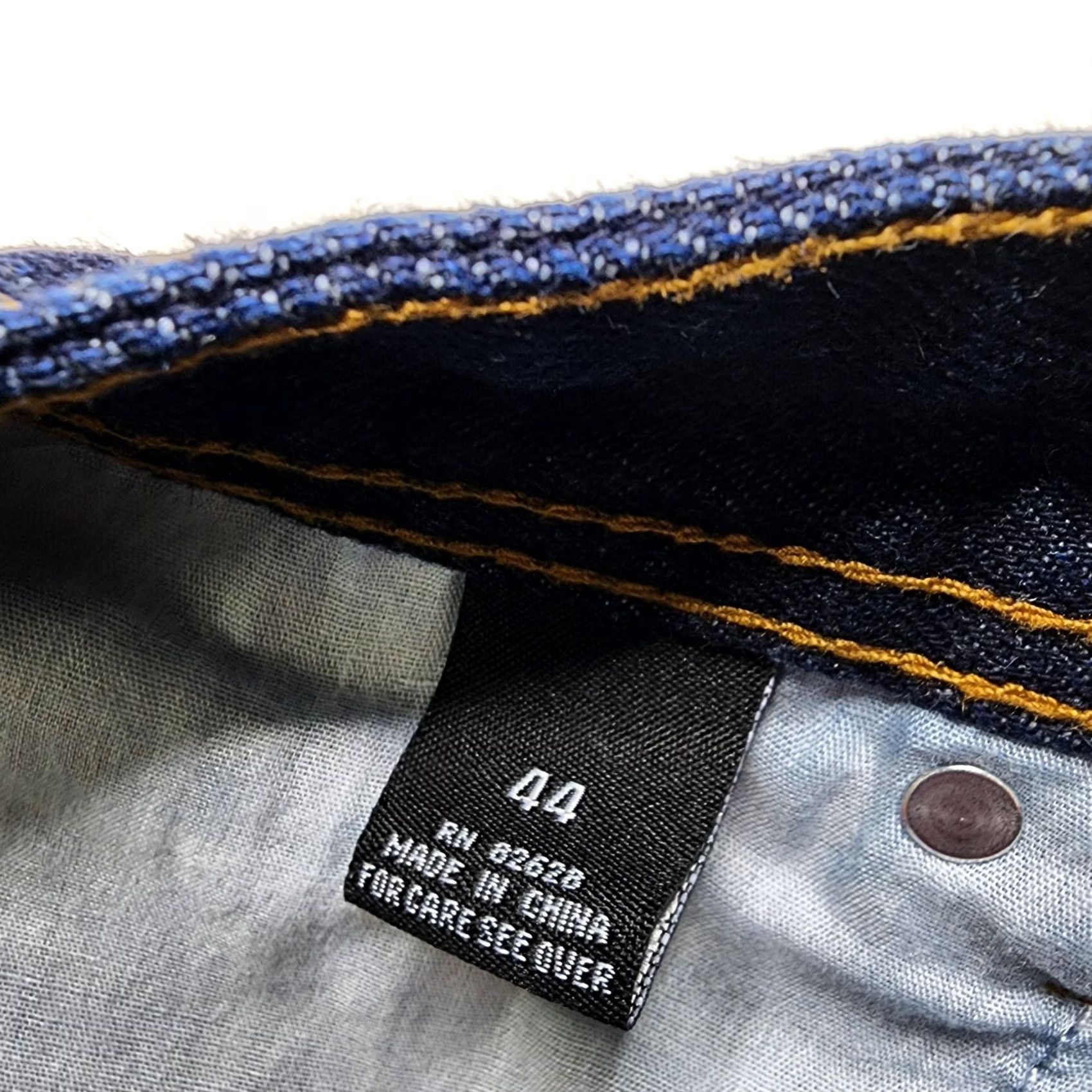 Southpole Southpole Moto Knee Style Jeans Dark Wash Men 44 x 32 Jeans Regular Blue 90s Style Mens Jeans Size US 44 / EU 60 - 7 Thumbnail