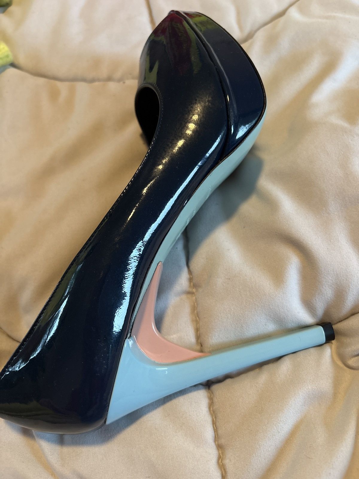 Other Ruthie Davis Patent Navy Blue Heels Size US 7.5 / IT 37.5 - 5 Thumbnail