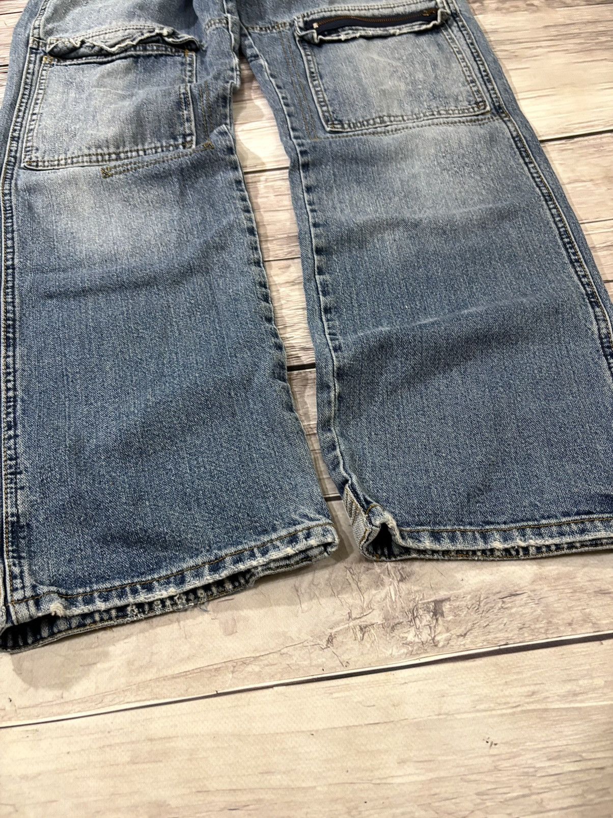 JNCO × Japanese Brand Vintage Baggy Rap sk8 Jnco Style Washed Jeans y2k Size US 32 / EU 48 - 3 Thumbnail