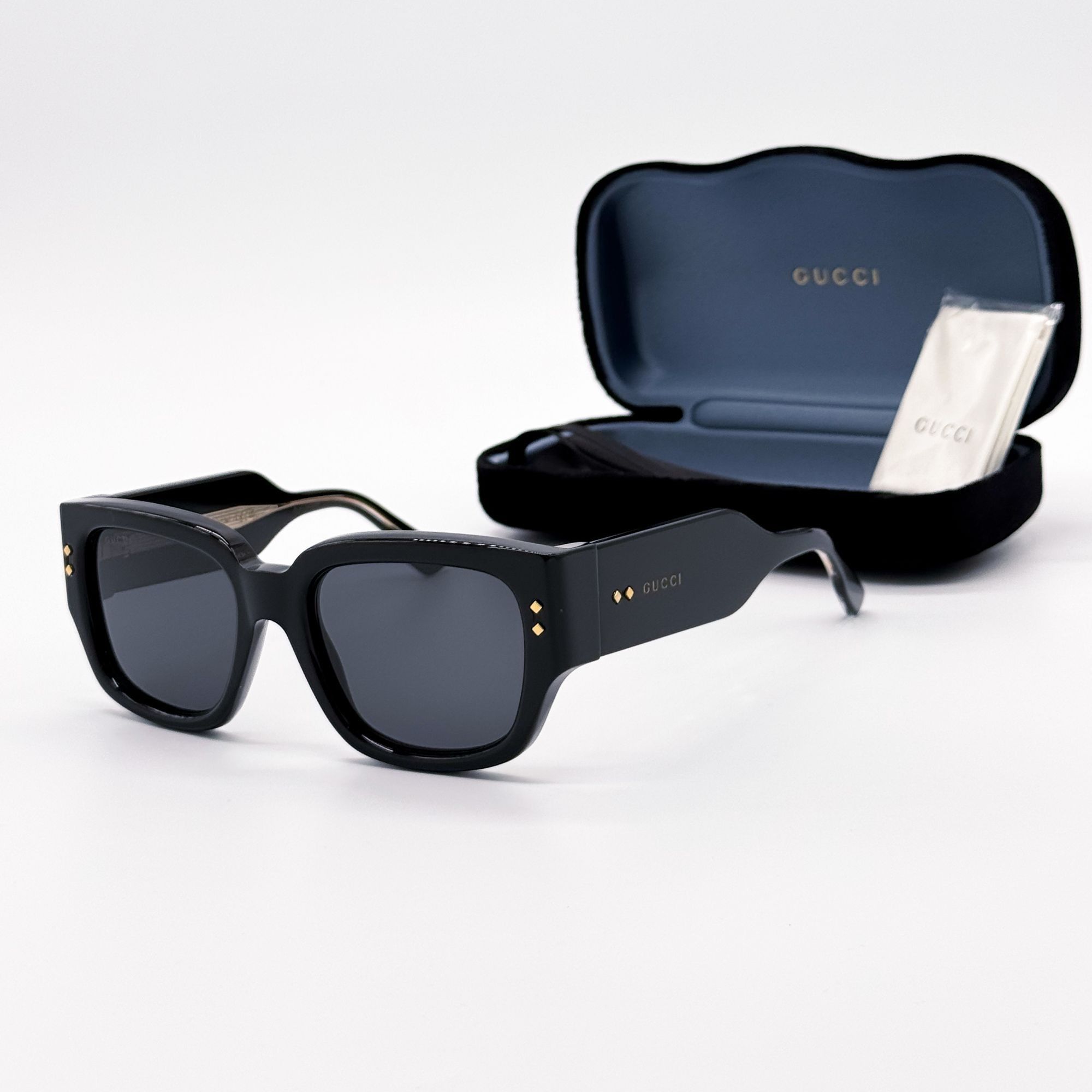 Gucci NEW GUCCI GG1261S 001 SUNGLASSES UNISEX BLACK/GRAY EYEWEAR Size ONE SIZE - 2 Thumbnail