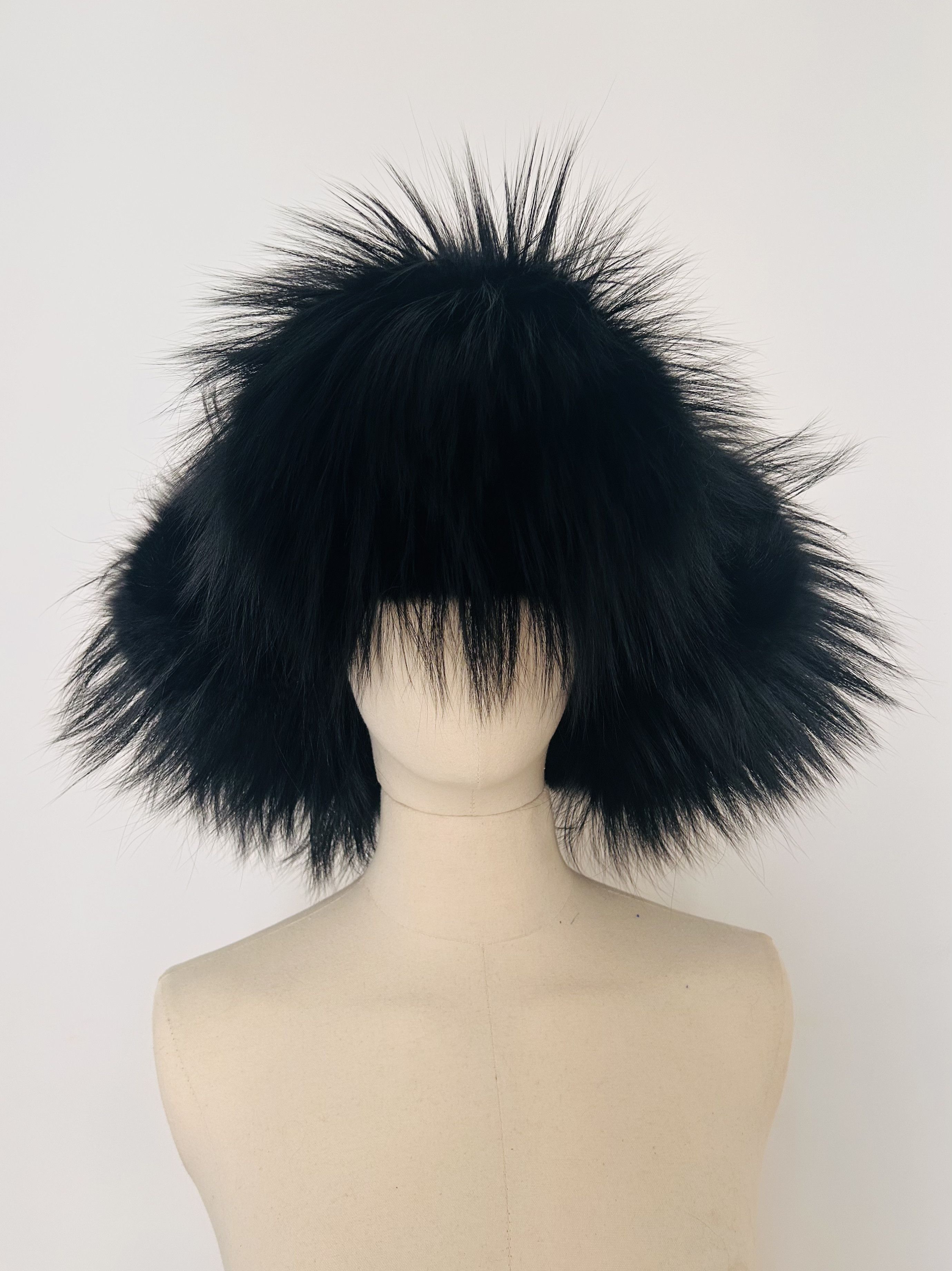 Saint Laurent Paris FW'18 Chapka Trapper Hat in Black Fox Fur Size ONE SIZE - 5 Thumbnail