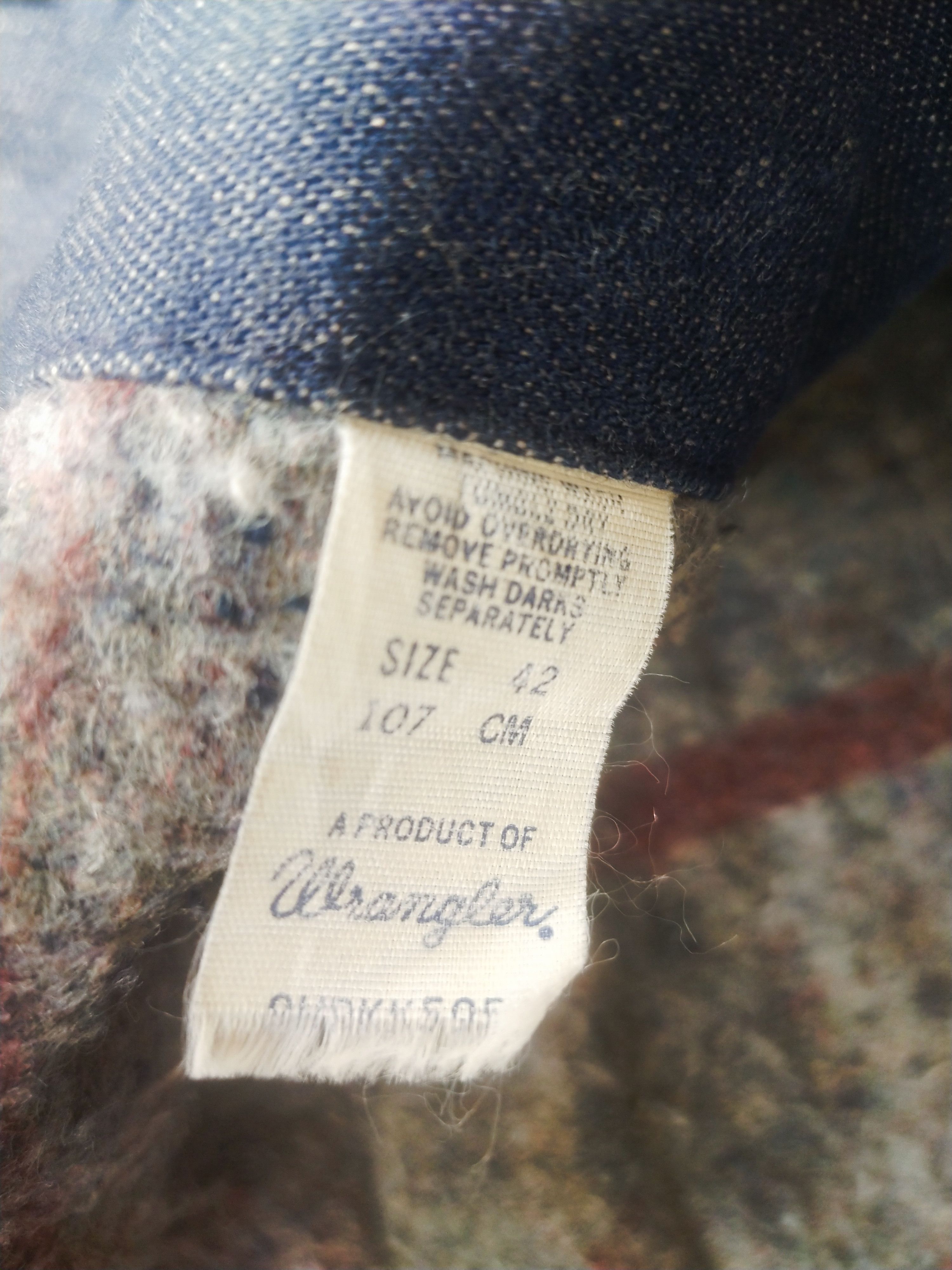 Wrangler 1970s Wrangler Blanket Lined Denim Chore Coat Barn Jacket Size US L / EU 52-54 / 3 - 6 Thumbnail