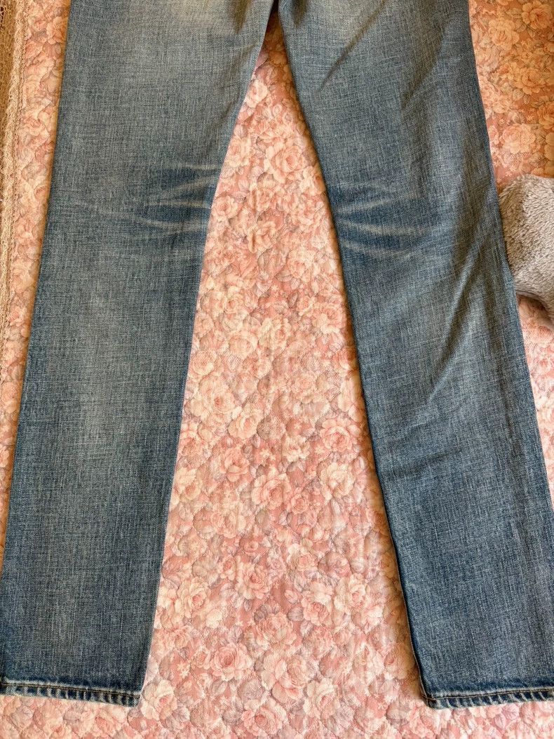 Saint Laurent Paris YSL D02 Distressed Blue Denim Jeans- Size US 29 - 6 Thumbnail