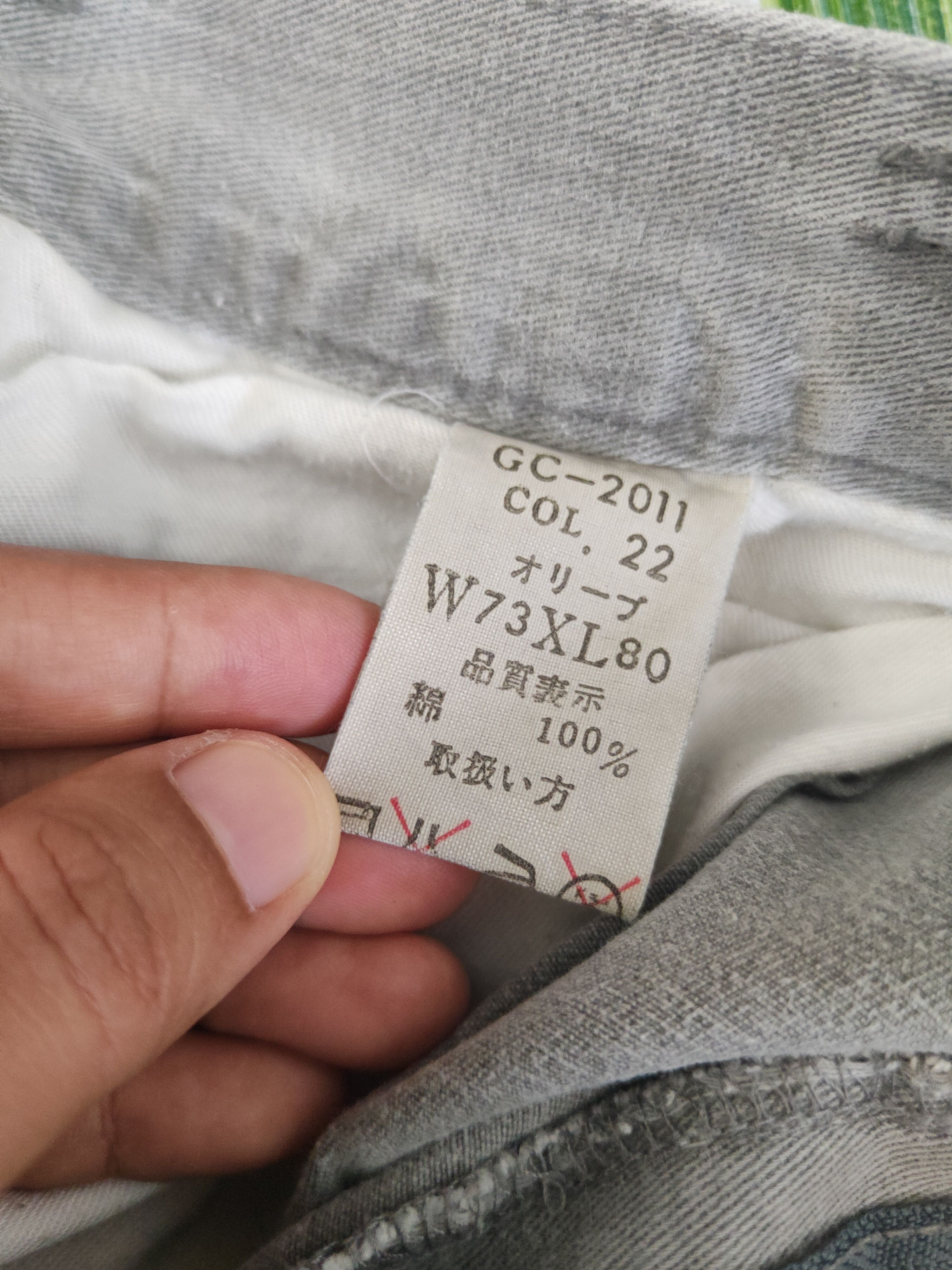 Japanese Brand DL Gran Cisco Gray Faded Multipocket Cargo Pants #46-289T Size US 27 - 12 Thumbnail