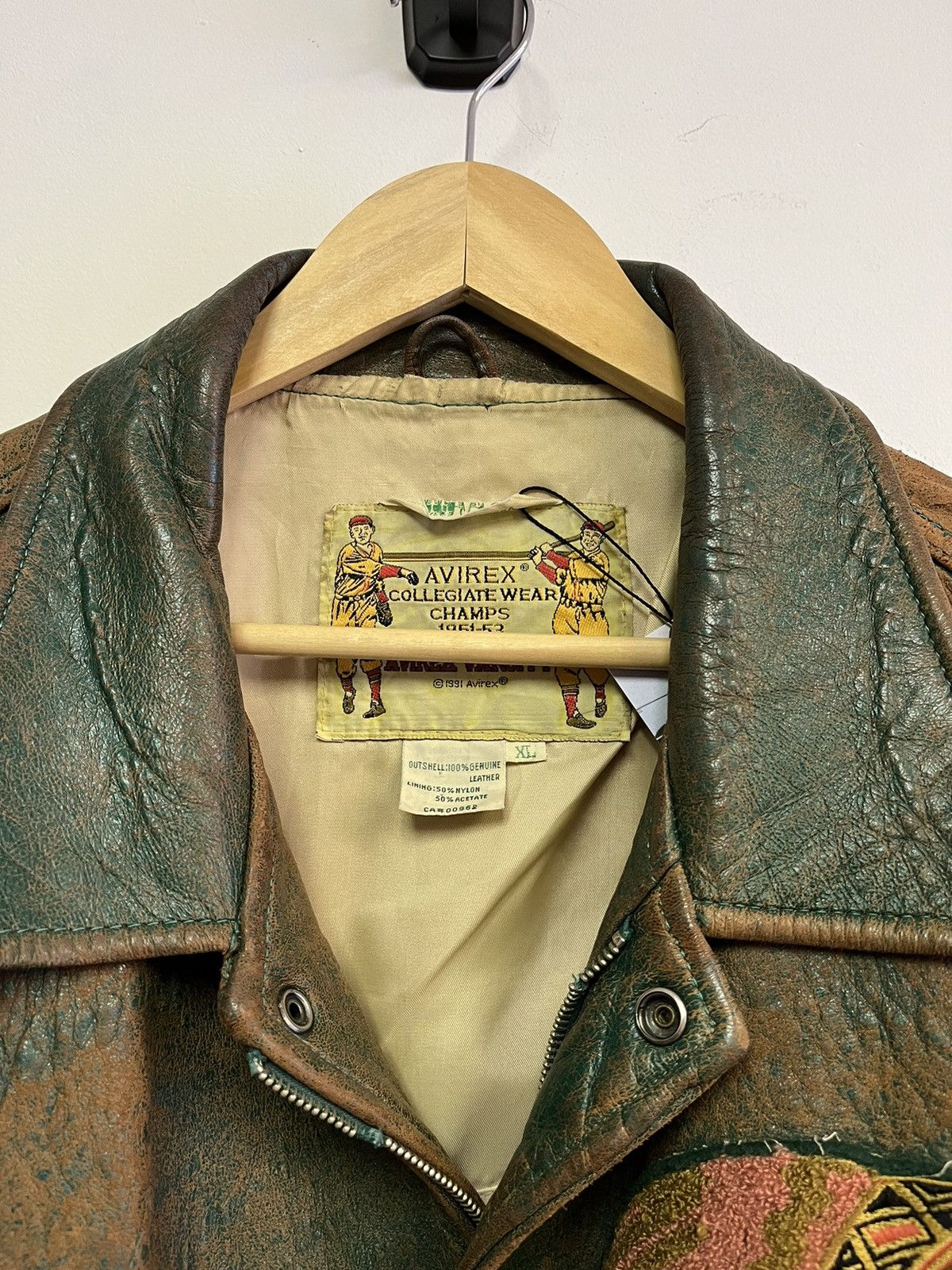 Avirex 1991 Avirex Leather Jacket Size US XL / EU 56 / 4 - 3 Thumbnail