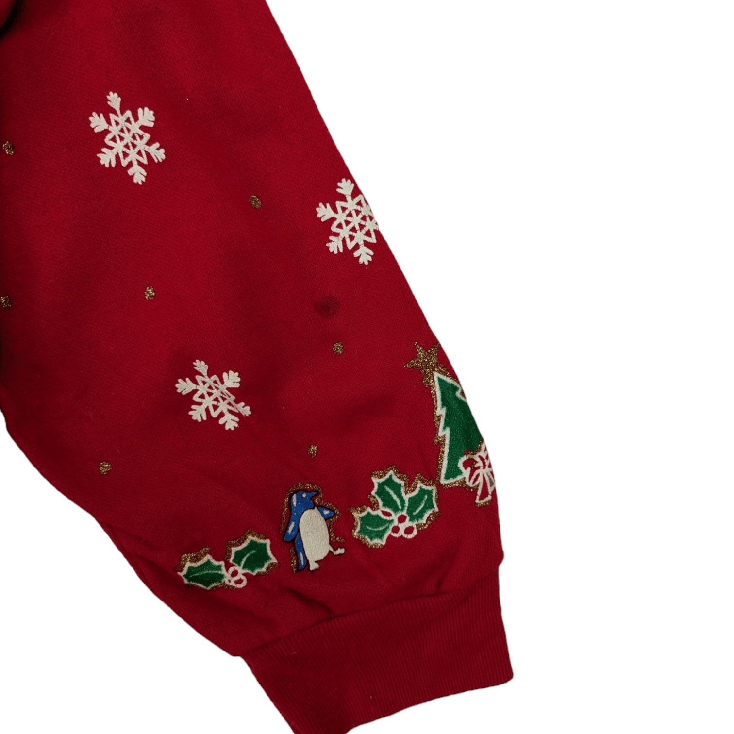 Vintage Vintage 90's HOLIDAY TIME Full Print Winter Jumper Size US L / EU 52-54 / 3 - 11 Thumbnail