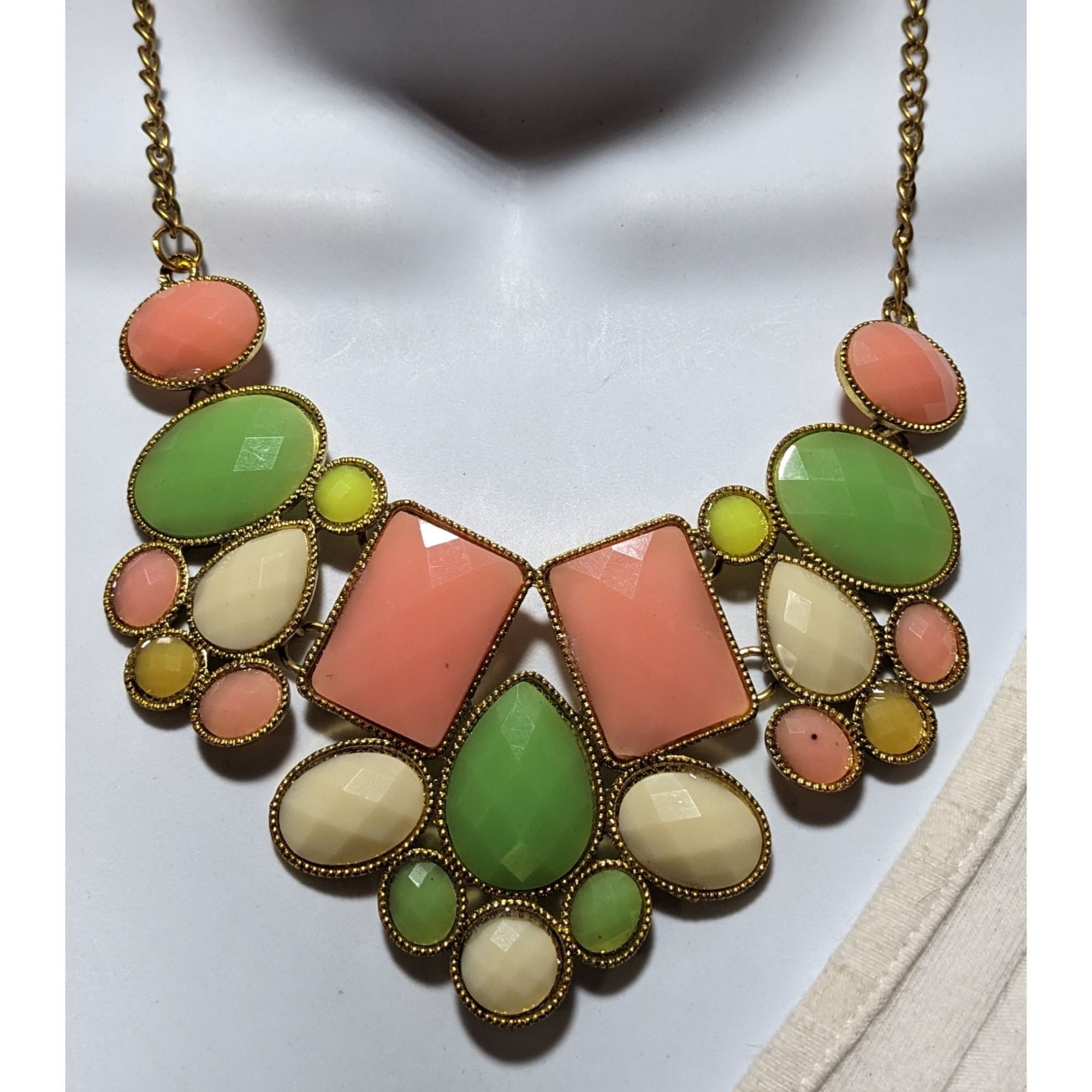 Other 60s Style Gemmed Bib Statement Necklace Size ONE SIZE - 6 Thumbnail