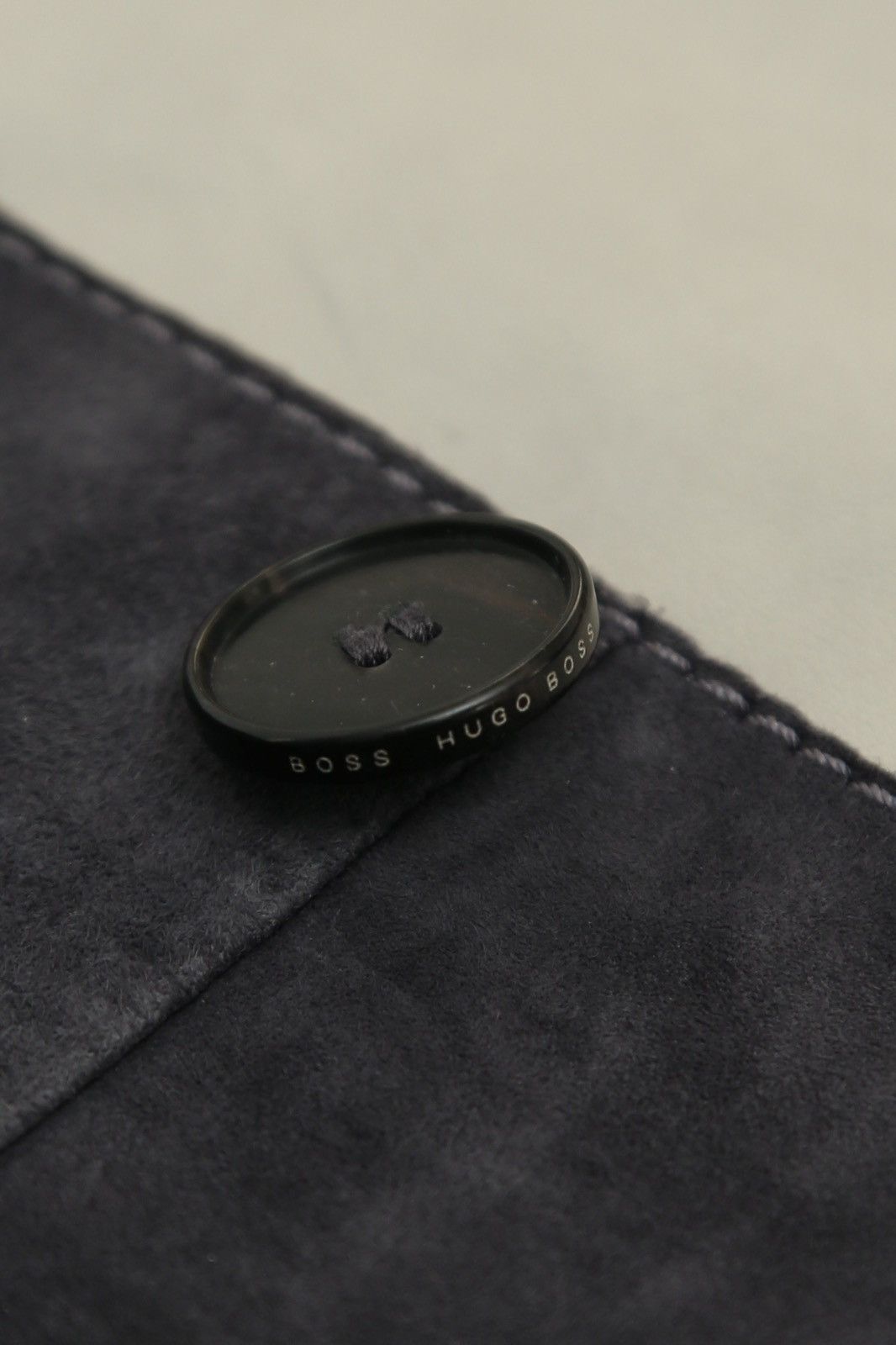 Genuine Leather × Hugo Boss Hugo Boss Grey Italian Lamb Suede Leather Blazer Jacket Size US M / EU 48-50 / 2 - 5 Thumbnail