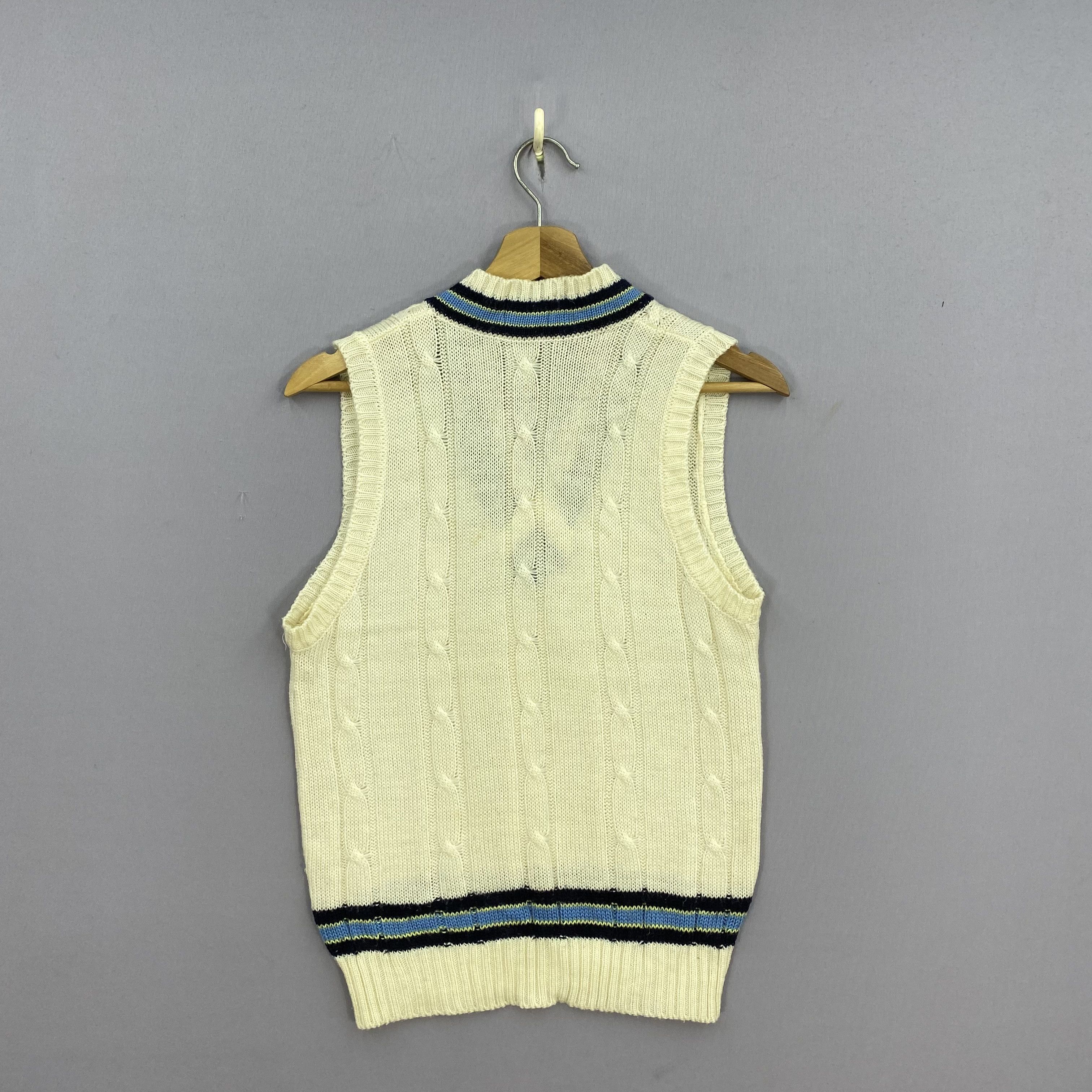 Fila Vintage 80s Fila Wool Vest Cable Knit Tennis Sweater Size US XS / EU 42 / 0 - 3 Thumbnail