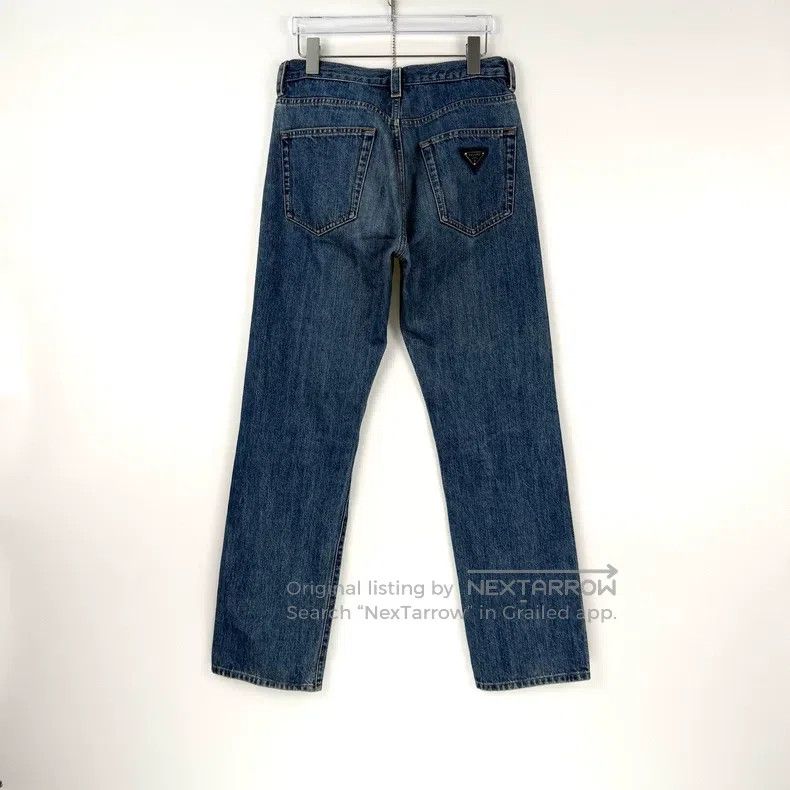Prada Prada Blue washed triangle jeans Size US 30 / EU 46 - 4 Thumbnail